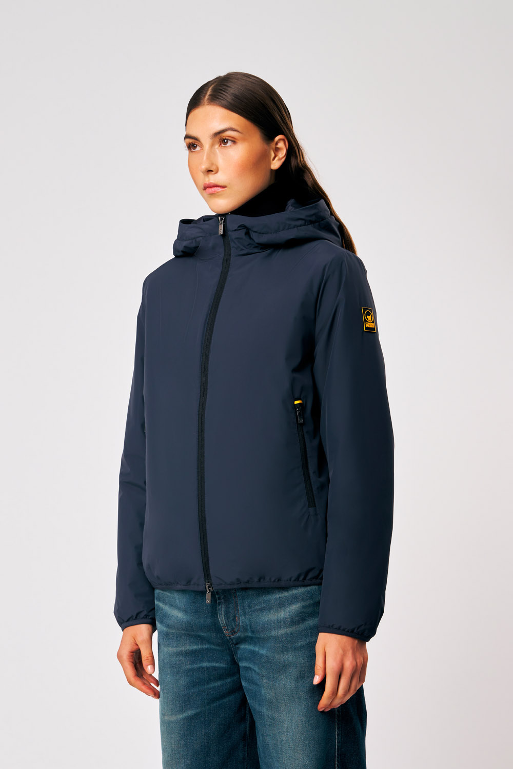ciesse-outdoor-sofy-winterjacke-blau-damen-mit-kapuze-wattiert image 1