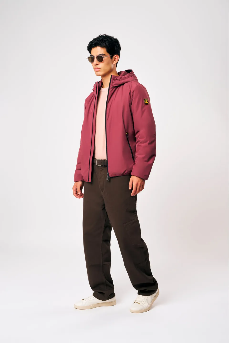 ciesse-outdoor-peter-winterjacke-bordeaux-wattiert-mit-kapuze image 1