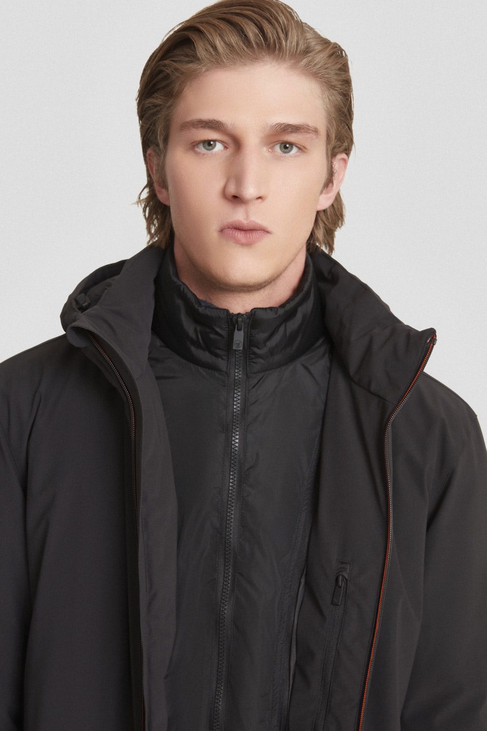 ciesse-outdoor-softshelljacke-schwarz-gef-ttert-5k-kapuze image 3