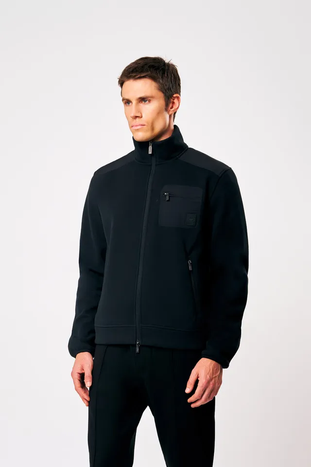 ciesse-outdoor-ziad-sweatjacke-herren-schwarz-full-zip image 1