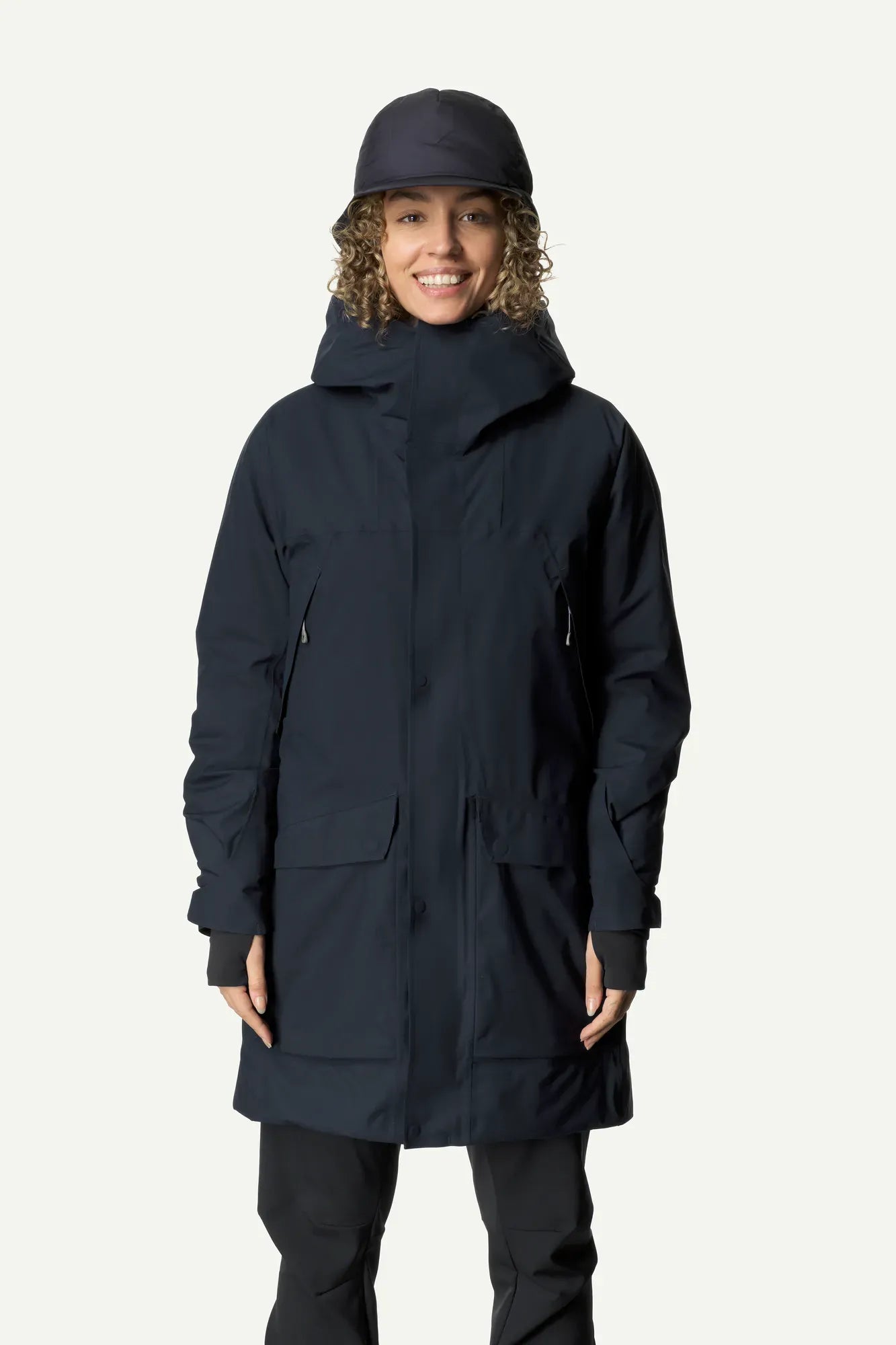 houdini-the-square-fall-in-parka-damen-baremark-green-wasserdicht image 5