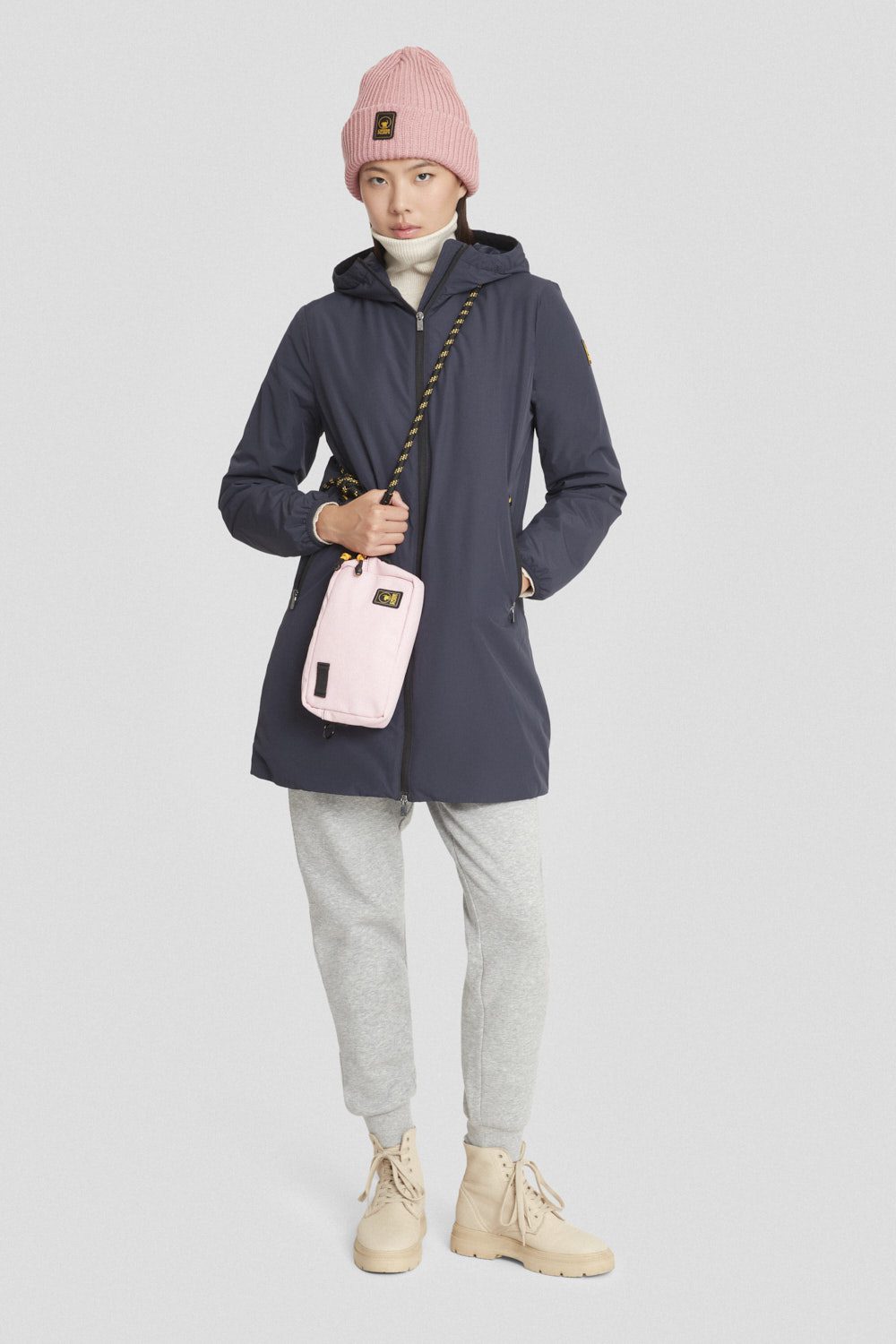 ciesse-giacche-invernali-winterjacke-lang-blau-kapuze-dwr image 1