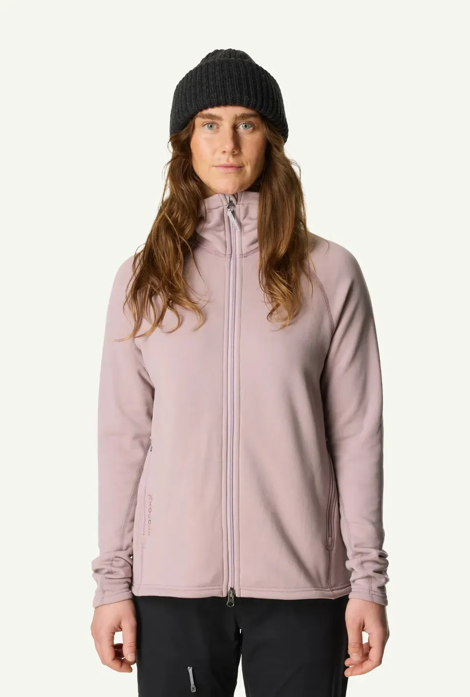 houdini-power-up-houdi-damen-hoodie-true-black-polartec-fleece image 1