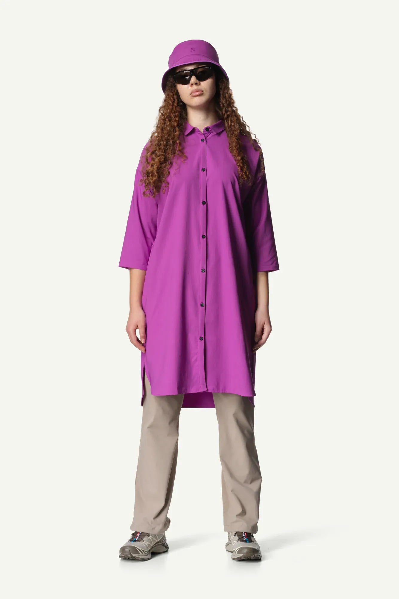 houdini-route-shirt-dress-kleid-damen-purple-up-leicht-recycelt image 3