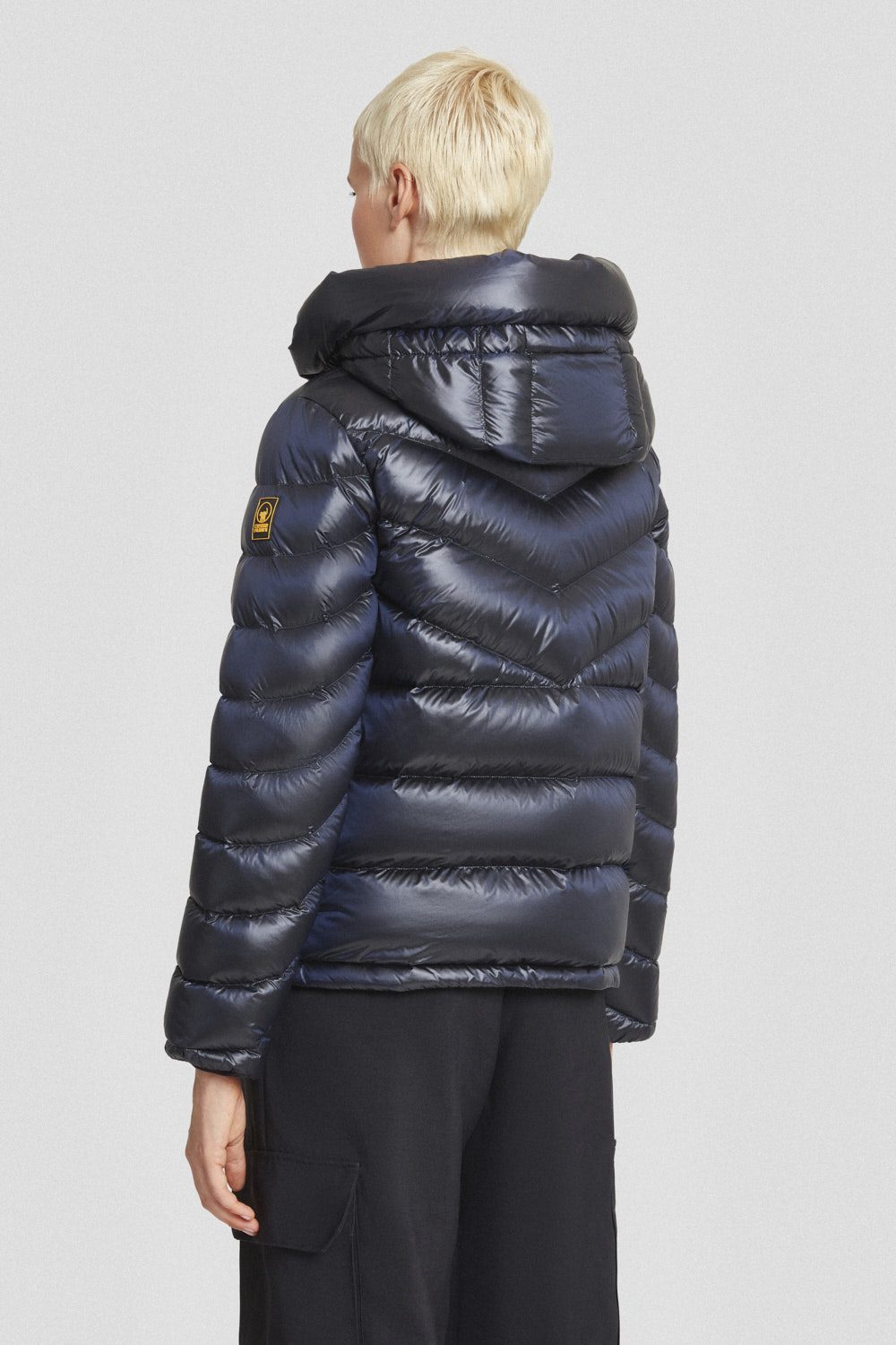 ciesse-outdoor-piumini-kurze-daunenjacke-blau-kapuze-abnehmbar image 4