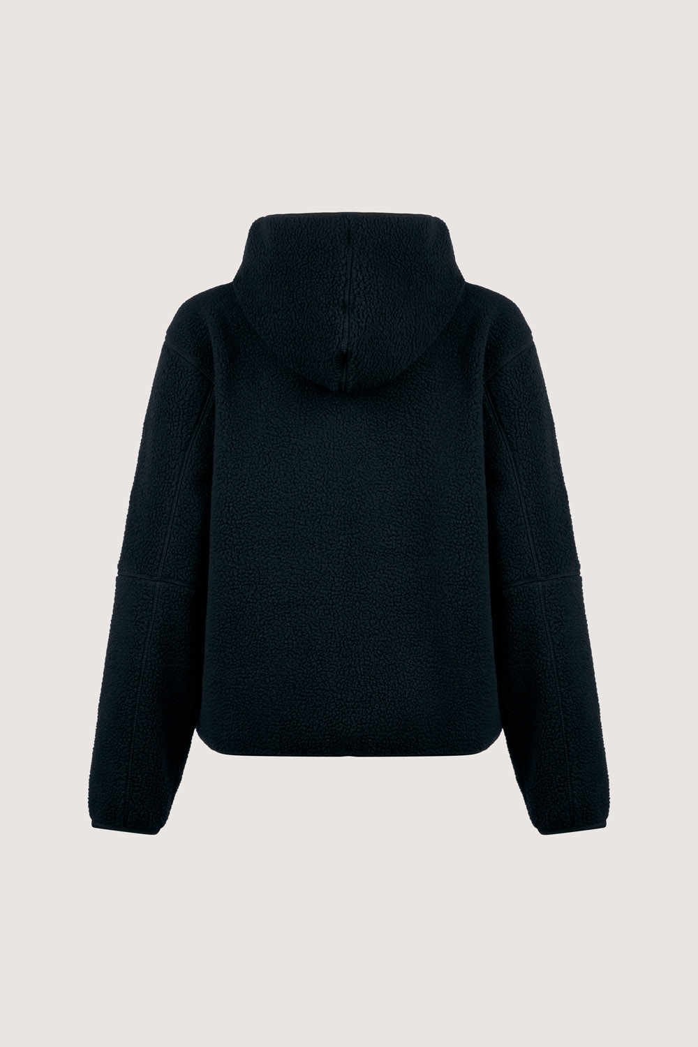 ciesse-alix-teddyjacke-damen-schwarz-hoodie-mit-rei-verschluss image 6