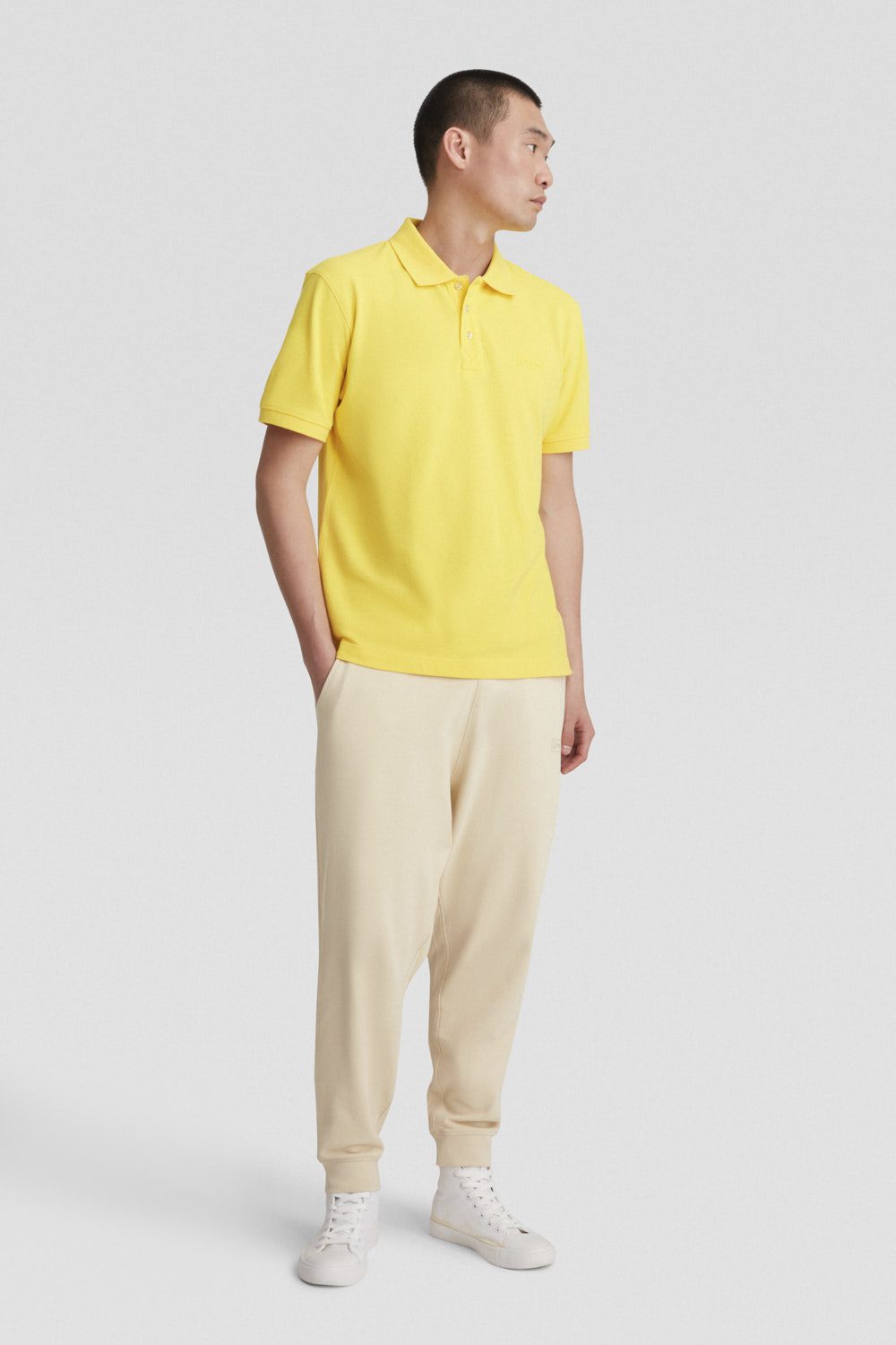 ciesse-outdoor-polo-gelb-baumwolle-jersey-stretch-herren image 1