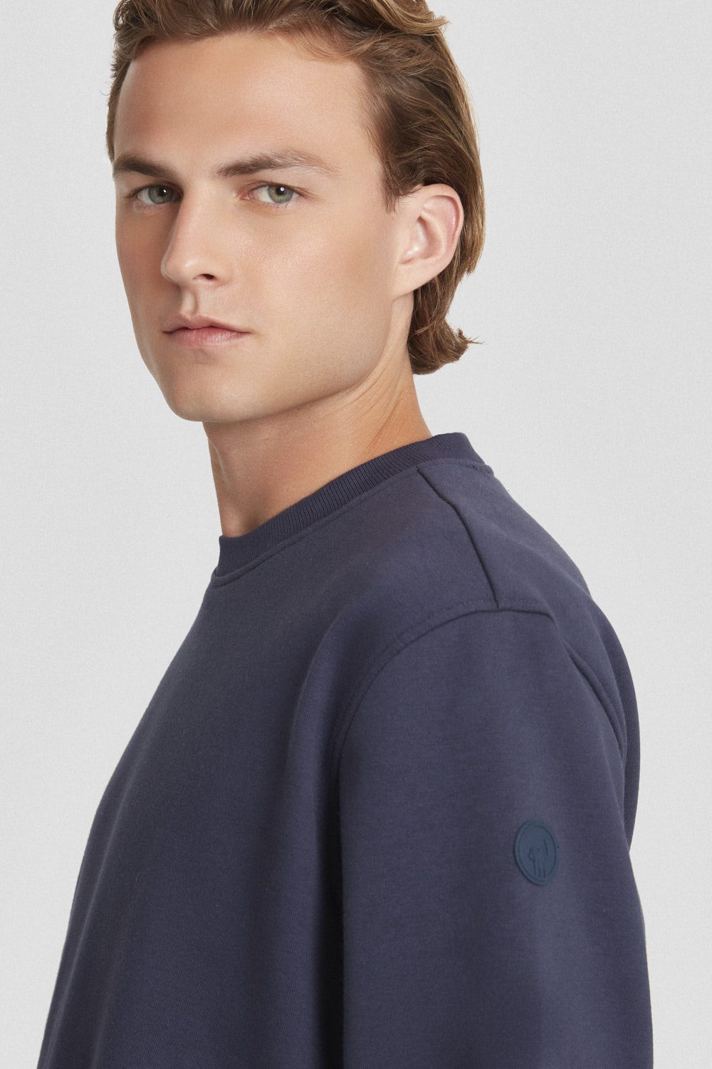 ciesse-felpe-sweatshirt-rundhals-blau-baumwolle image 3