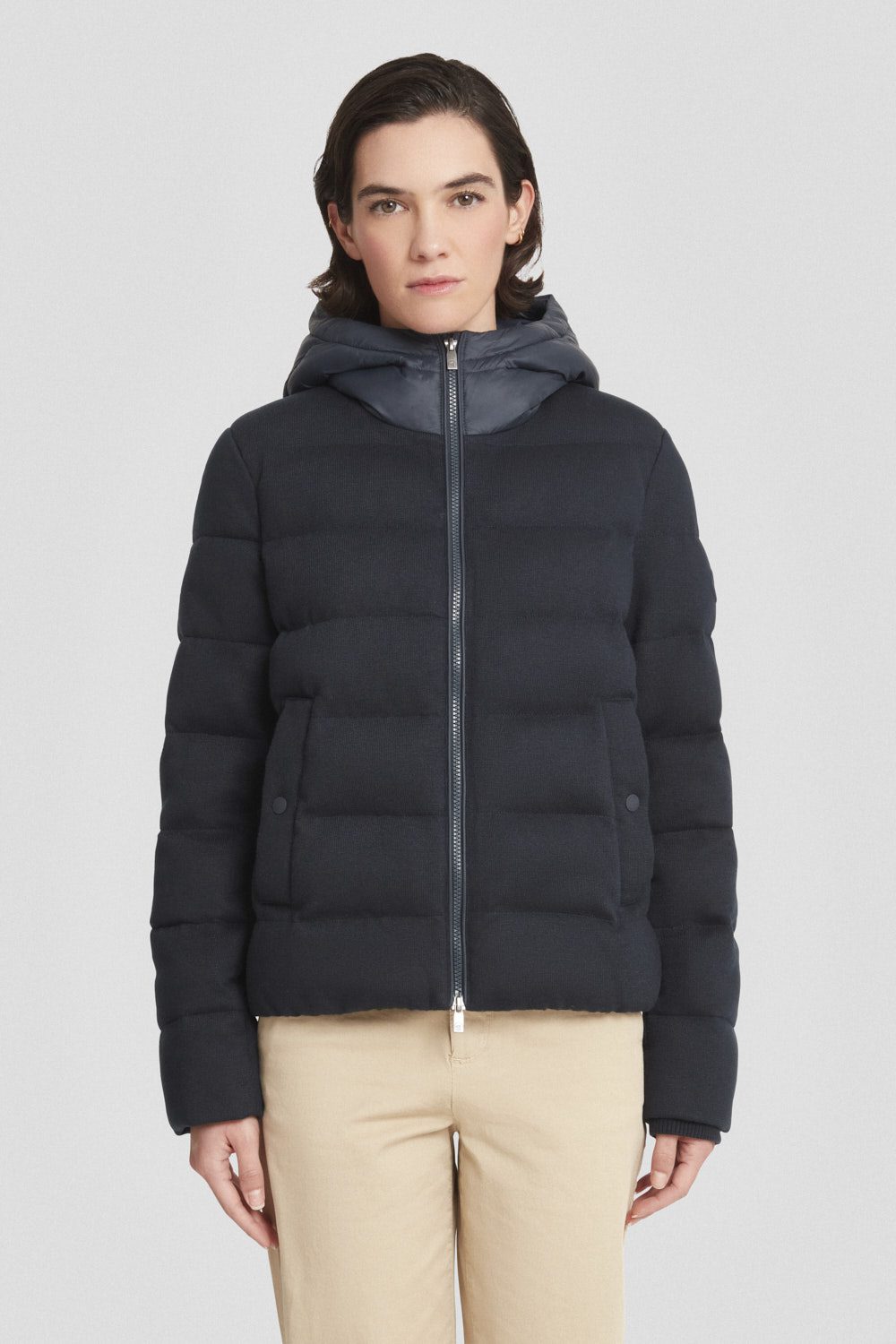 ciesse-giacche-leggere-jacke-blau-nylon-kapuze image 2