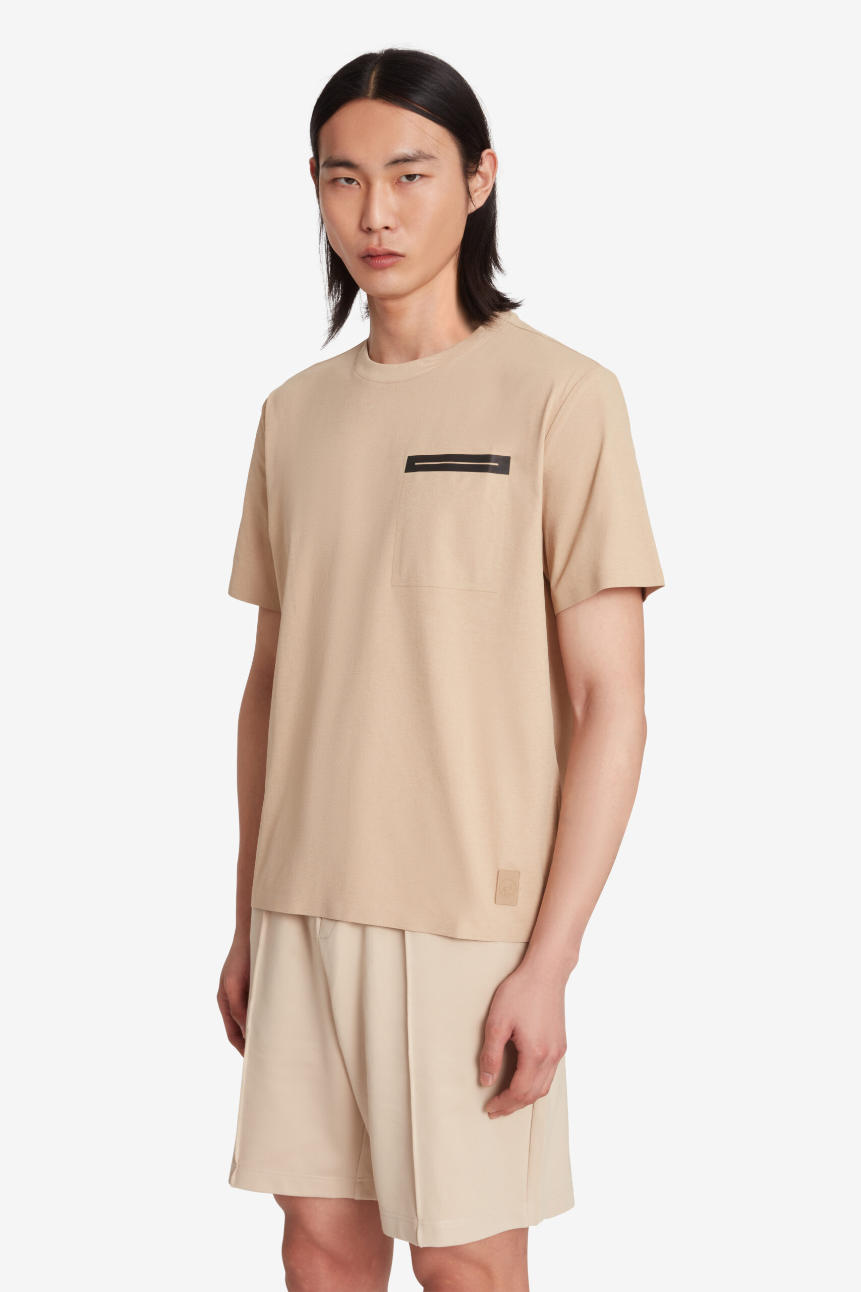 ciesse-outdoor-austin-t-shirt-herren-beige-brusttasche image 2