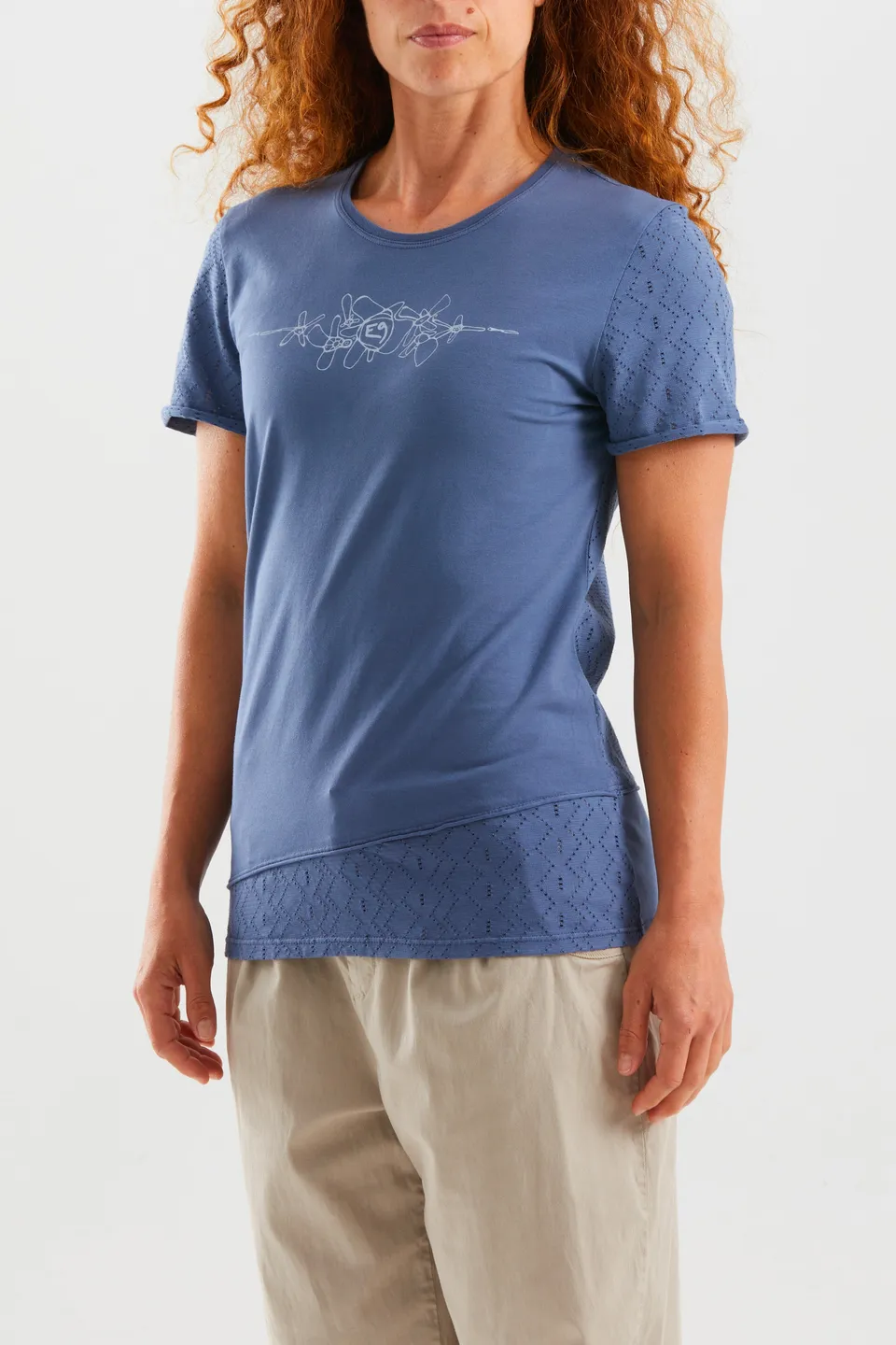 e9-bonny-t-shirt-bio-baumwolle-grape-slim-fit image 1