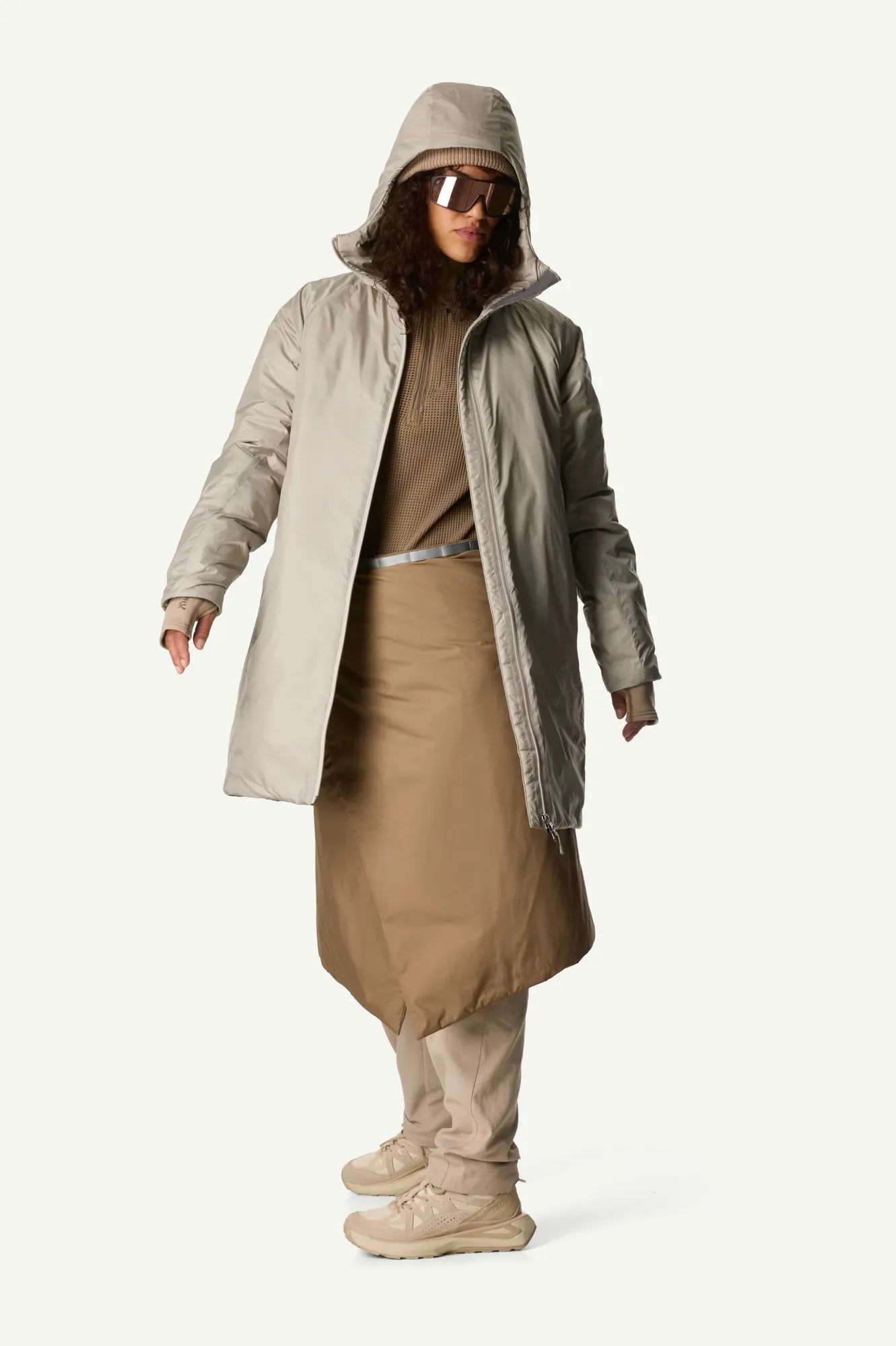 houdini-dunfri-w-s-dunfri-parka-winterjacke-sandstorm-primaloft image 2