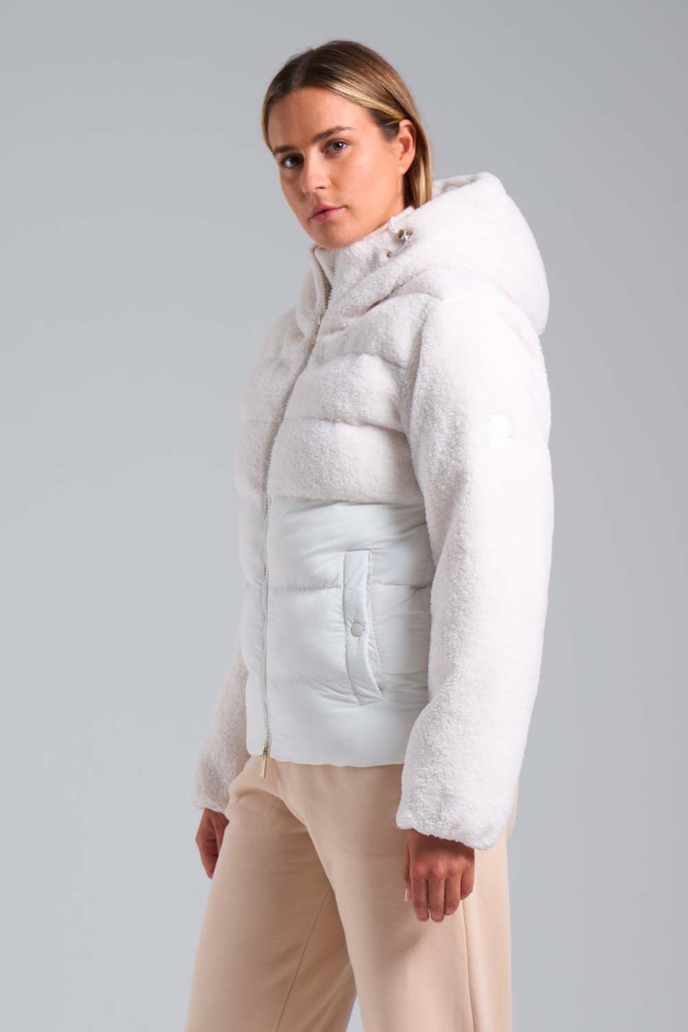 ciesse-piumini-bonilla-hybridjacke-teddy-wei-kapuze image 3