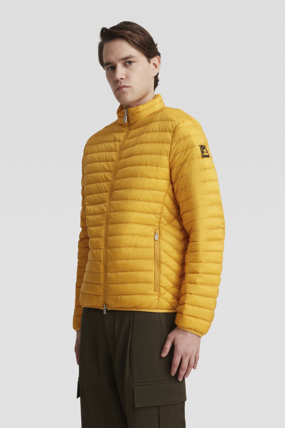 ciesse-piumini-daunenjacke-gelb-leicht-mit-kapuze image 2
