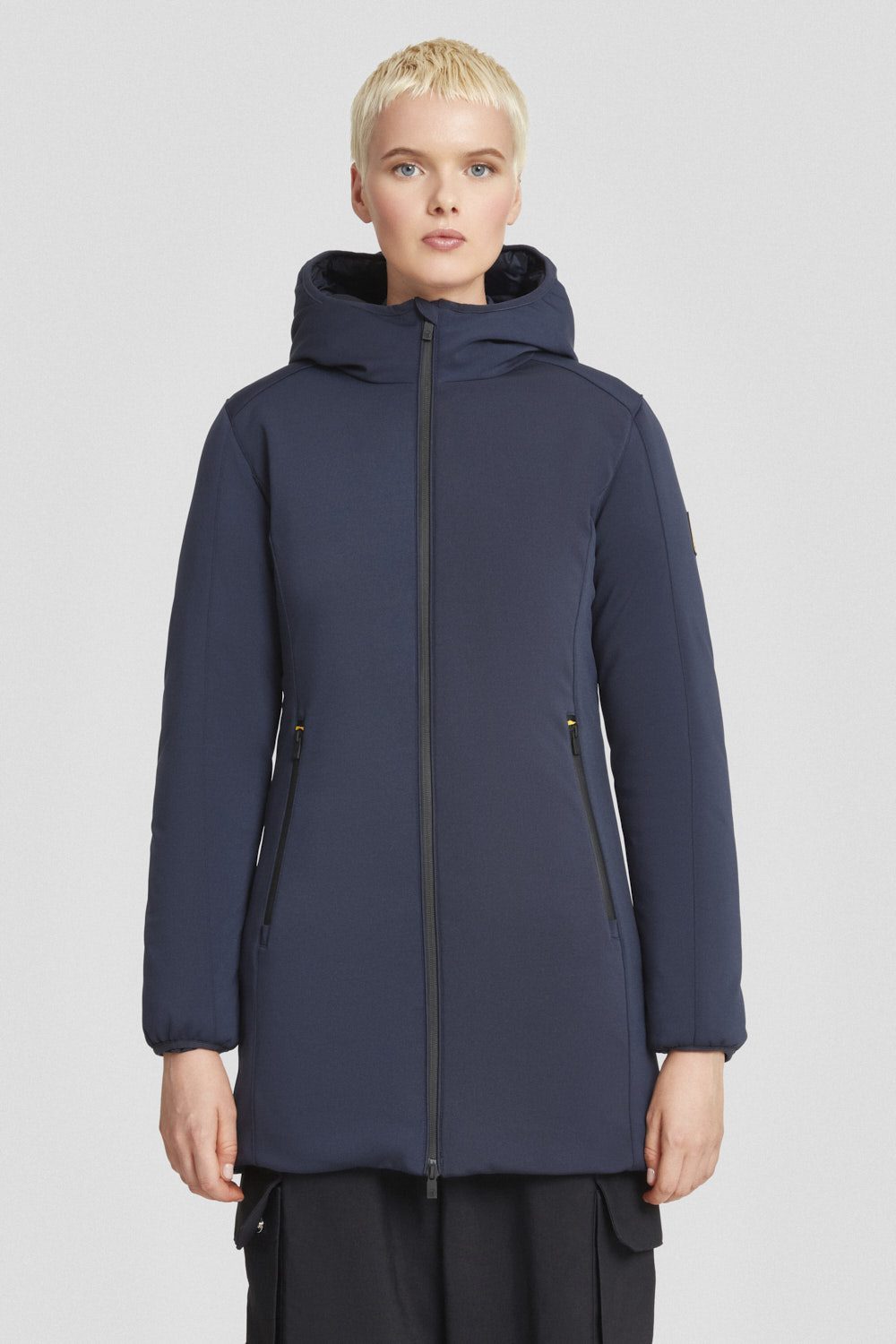 ciesse-outdoor-softshelljacke-lang-blau-wasserdicht-kapuze image 1