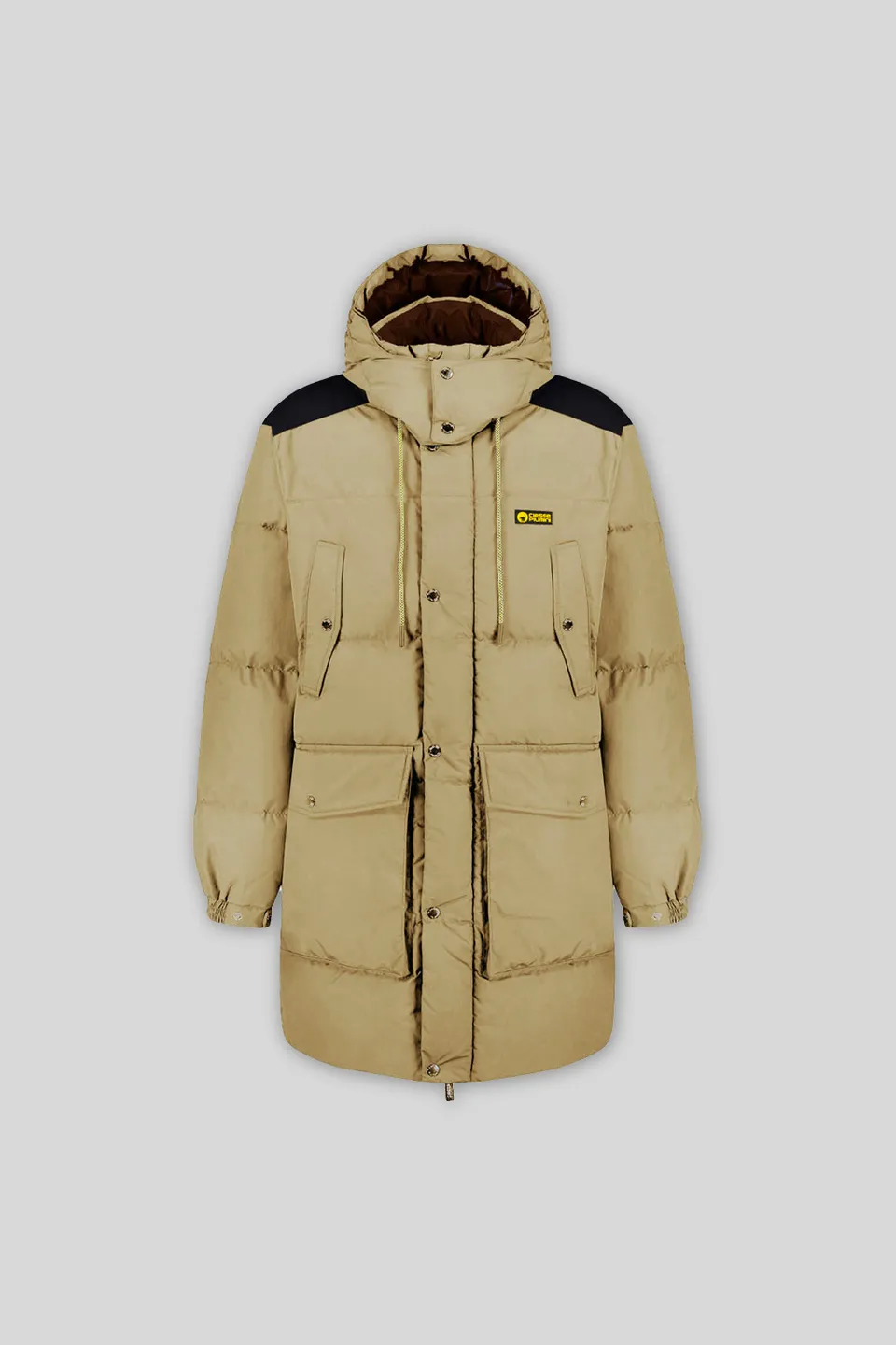 ciesse-outdoor-canada-daunenmantel-beige-4-taschen-recycelt image 1