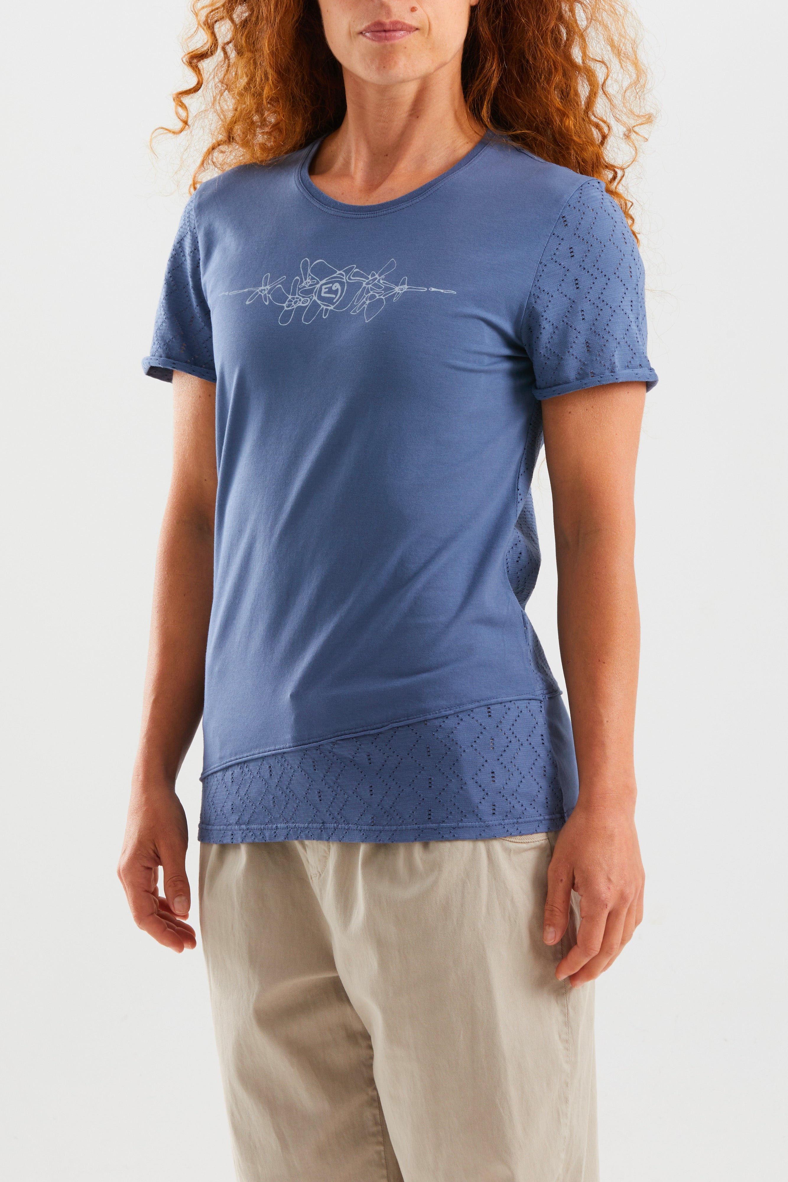 e9-bonny-t-shirt-bio-baumwolle-grape-slim-fit image 1