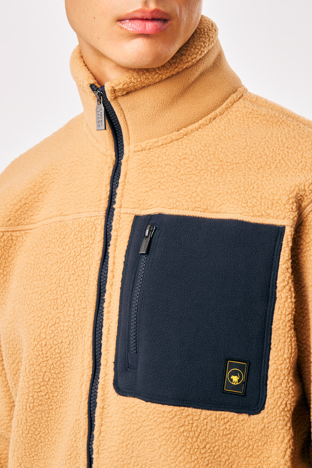 ciesse-outdoor-lionel-teddyjacke-beige-herren-full-zip image 4