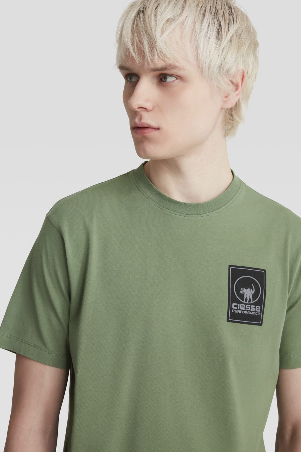 ciesse-t-shirt-basic-t-shirt-gr-n-rundhals-100-baumwolle image 6