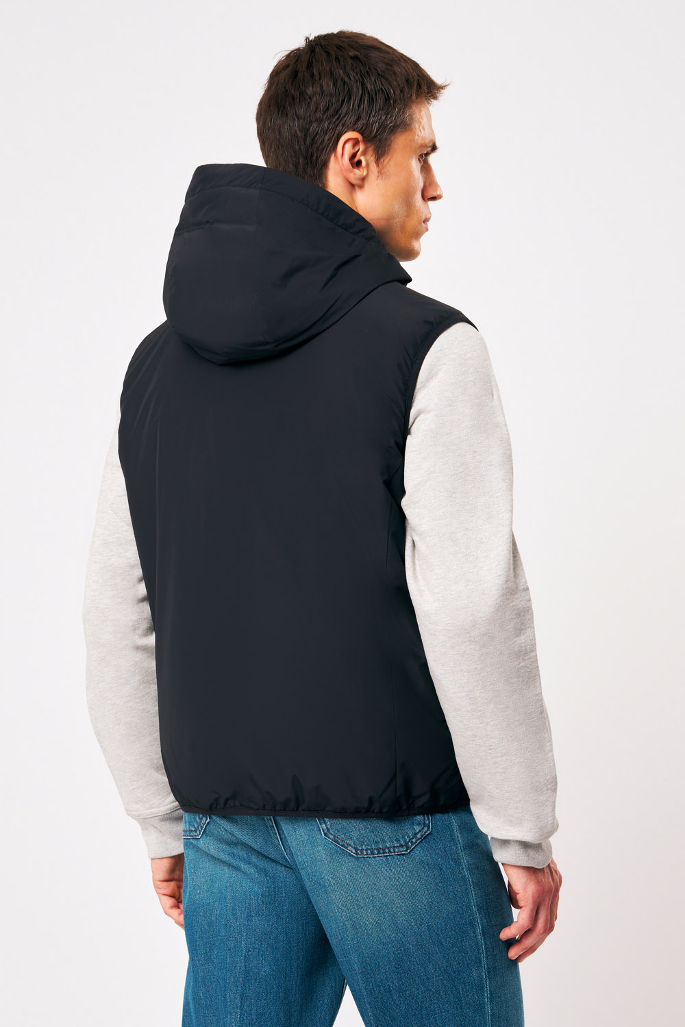 ciesse-kenzen-weste-herren-schwarz-kapuze-wattiert image 5