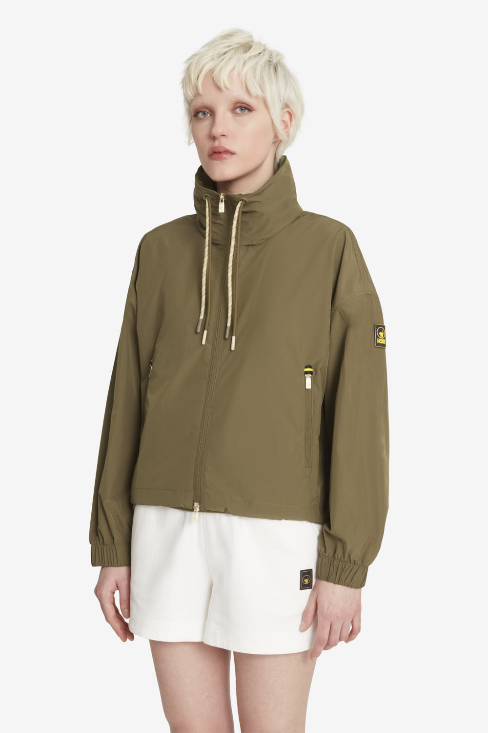 ciesse-outdoor-lana-jacke-oliv-damen-mit-kapuze-kurz image 2