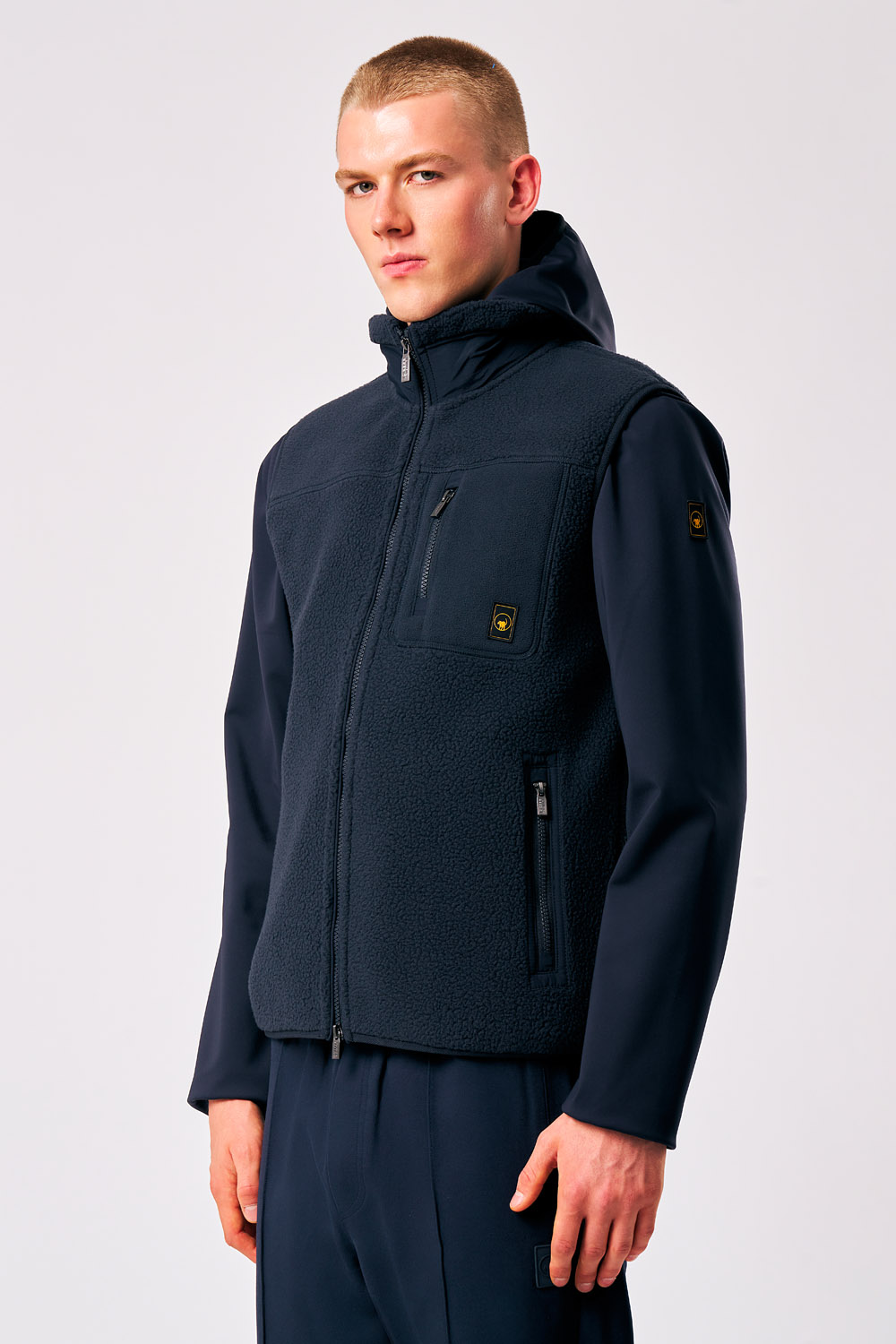 ciesse-julio-teddyweste-herren-blau-fleeceweste-mit-rei-verschluss image 1