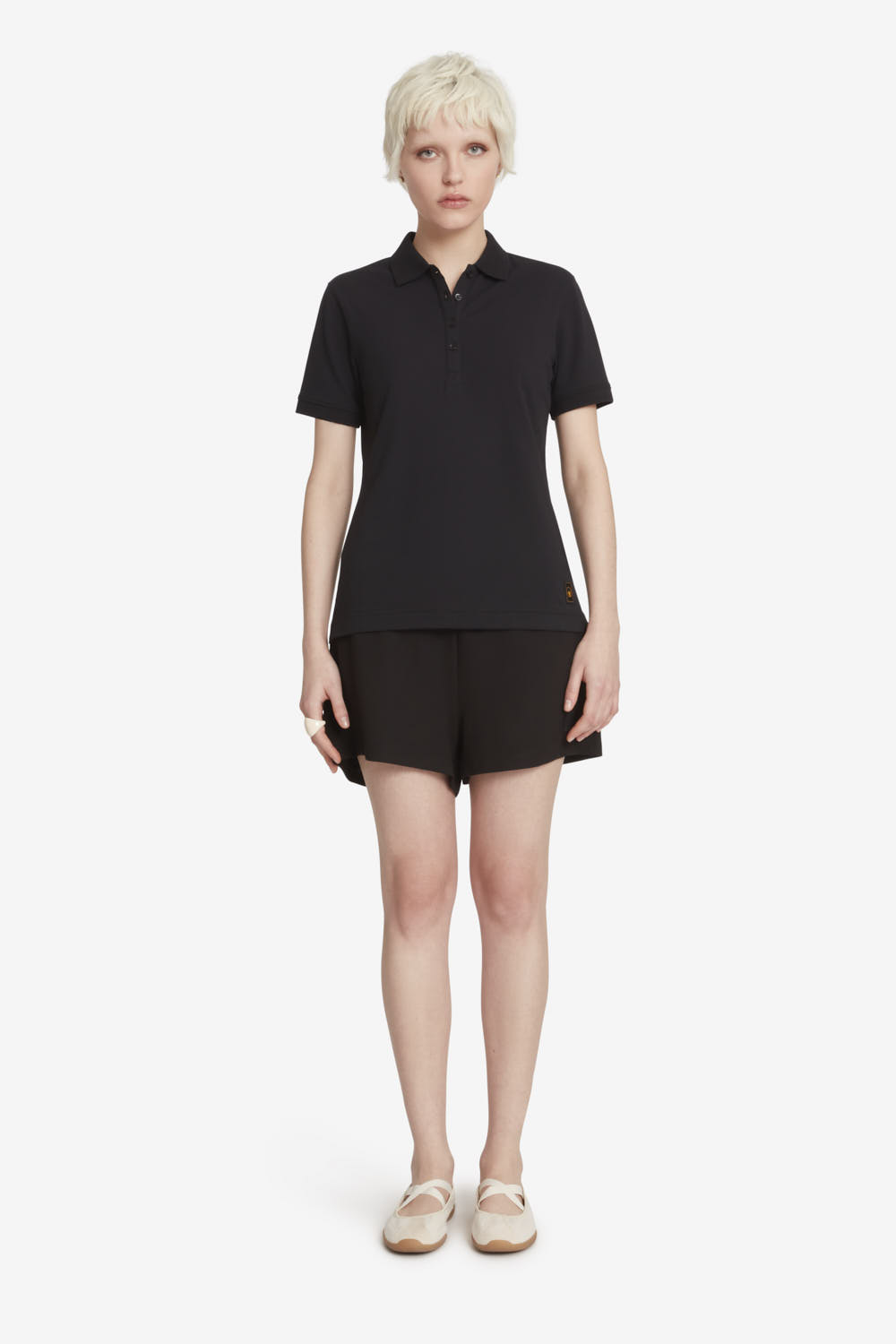 ciesse-outdoor-aria-3-0-polohemd-damen-schwarz-baumwolle image 1