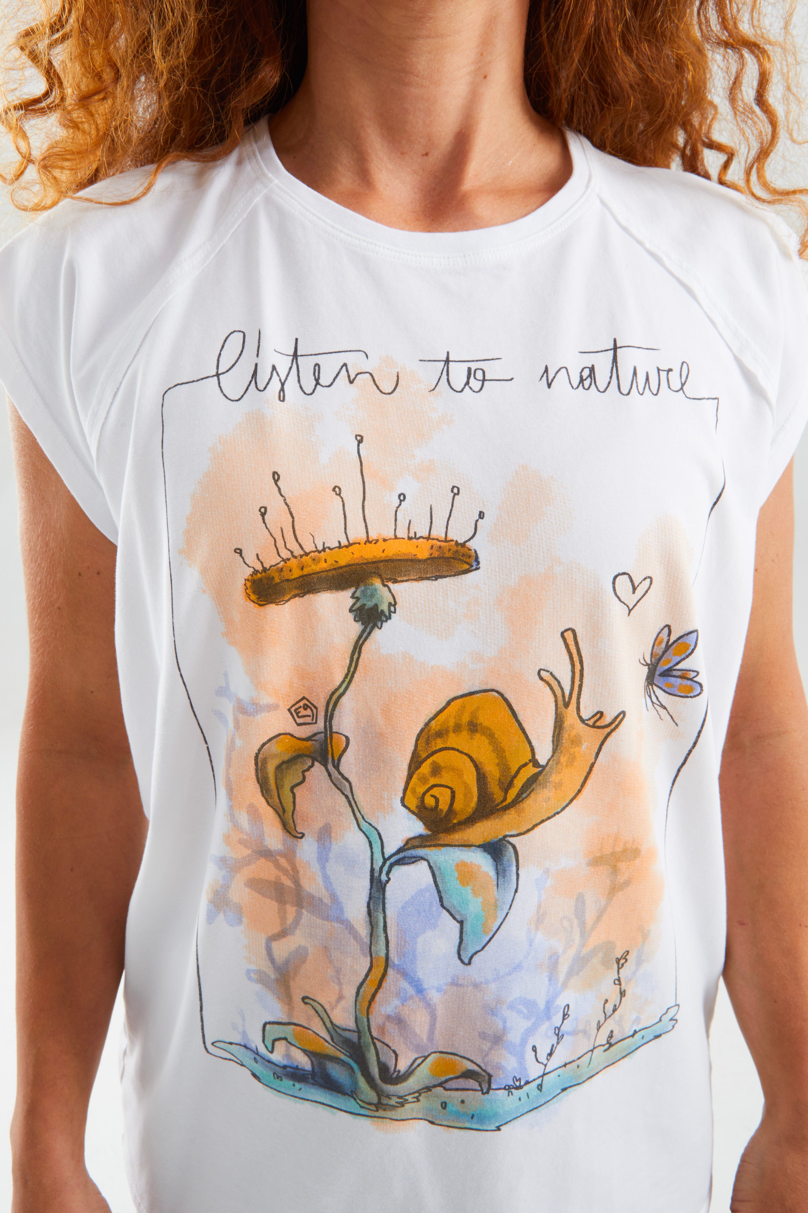 e9-snail-t-shirt-white-009-bio-baumwolle-slim-fit image 3