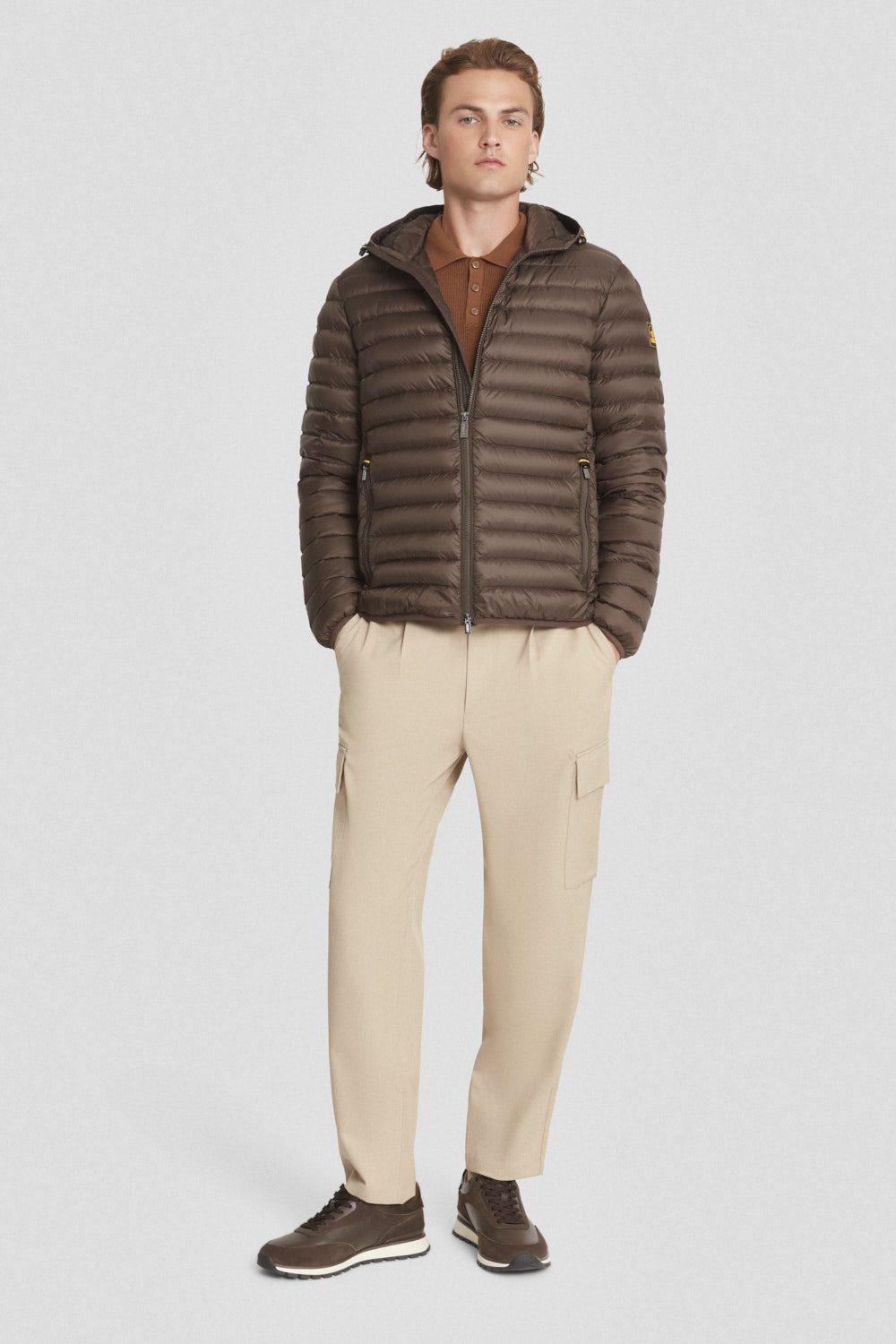 ciesse-outdoor-piumini-daunenjacke-braun-leicht-mit-kapuze image 1