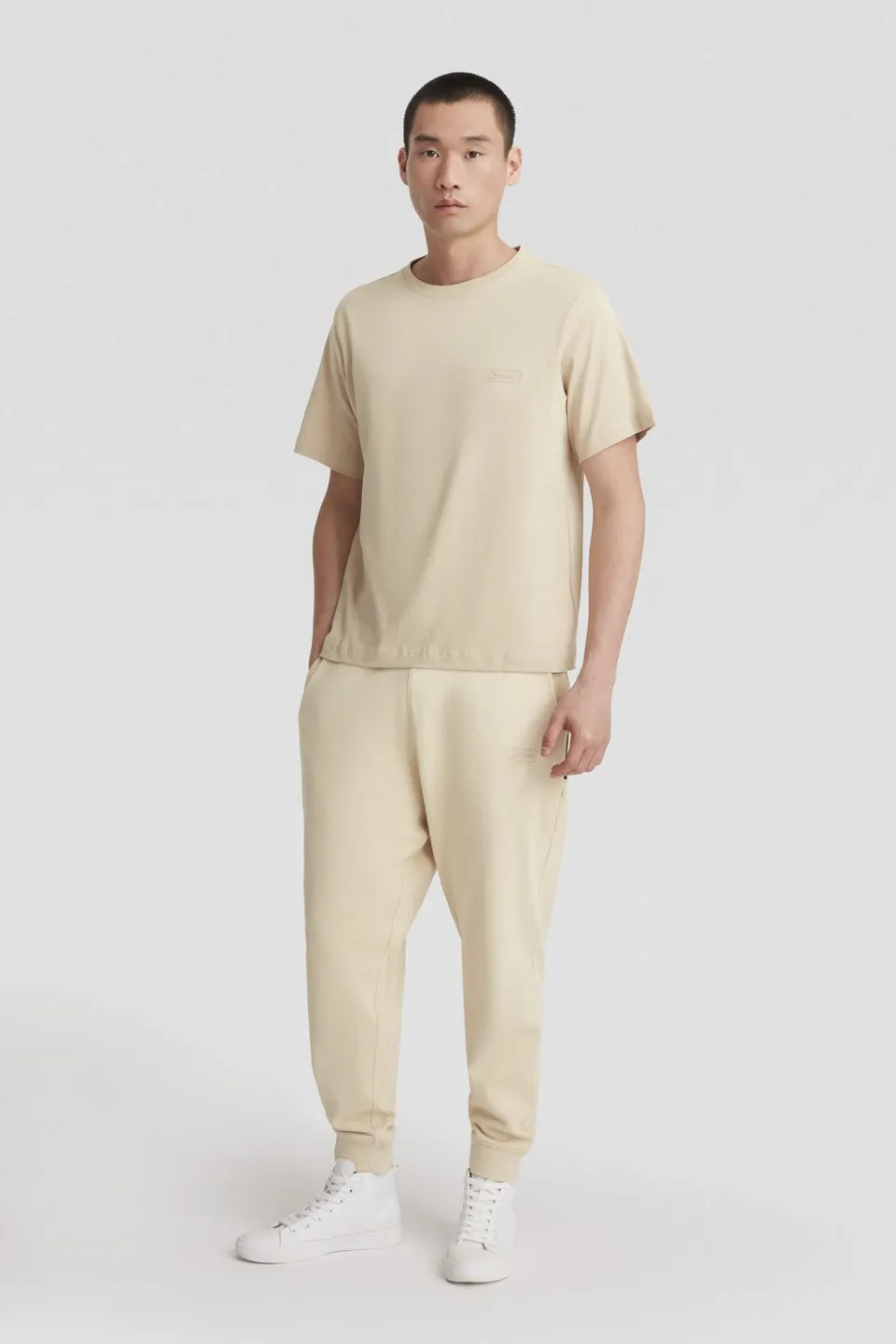 ciesse-outdoor-t-shirt-beige-baumwolle-rundhals image 1