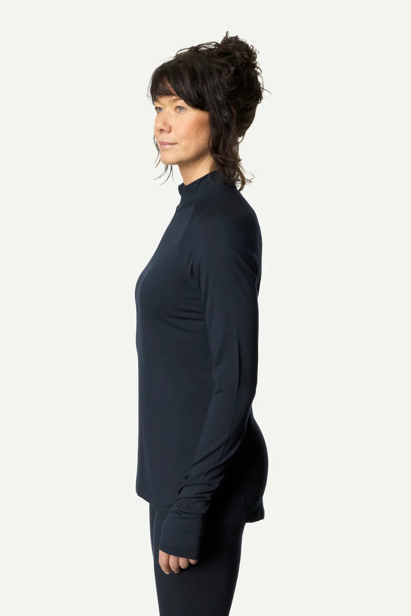 houdini-desoli-w-s-light-half-zip-baselayer-damen-blue-illusion-merino image 2