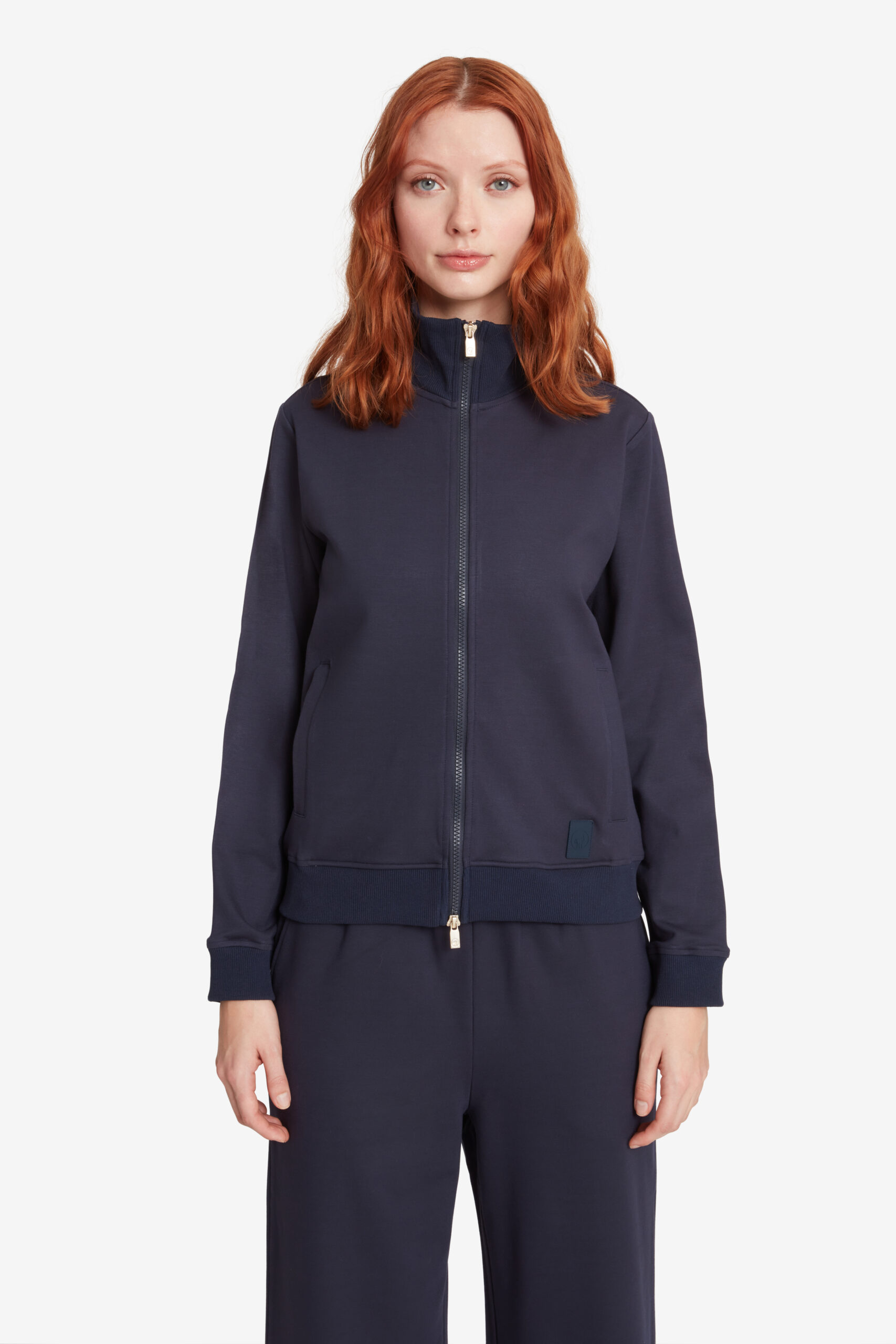 ciesse-outdoor-kabru-sweatshirt-dunkelblau-stehkragen-damen image 2