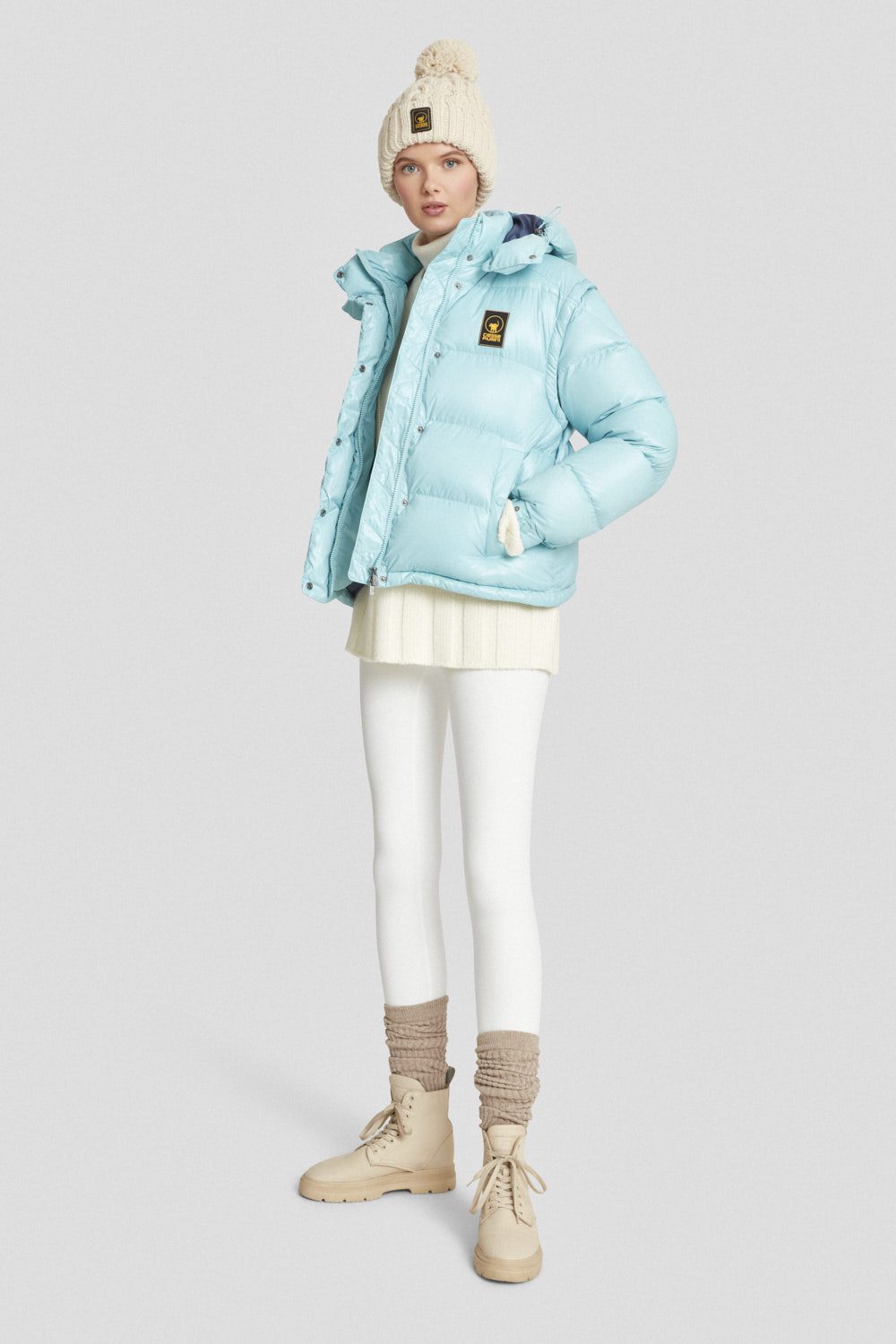 ciesse-piumini-stepp-daunenjacke-hellblau-abnehmbare-rmel image 1