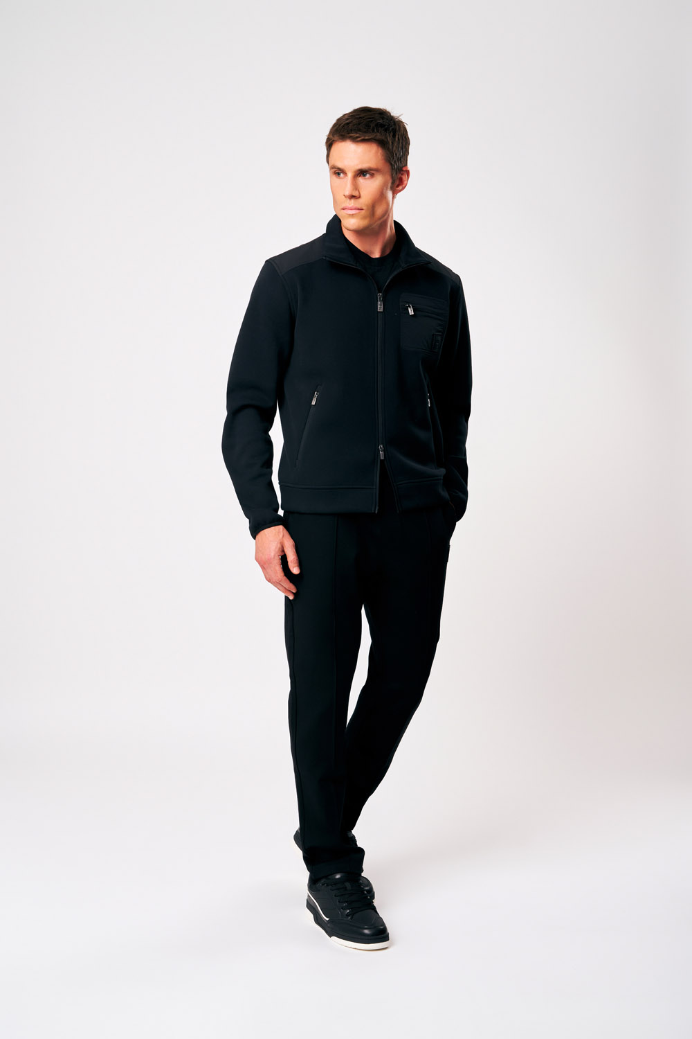 ciesse-outdoor-ziad-sweatjacke-herren-schwarz-full-zip image 2