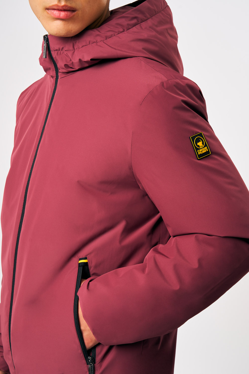 ciesse-outdoor-peter-winterjacke-bordeaux-wattiert-mit-kapuze image 4