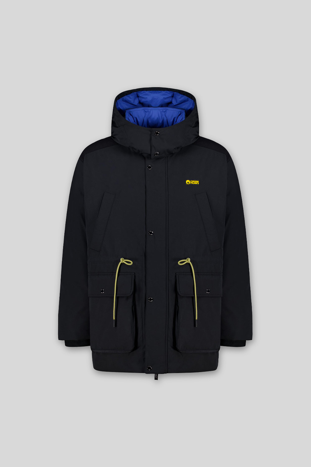ciesse-montana-parka-schwarz-recycelt-abnehmbare-kapuze image 1