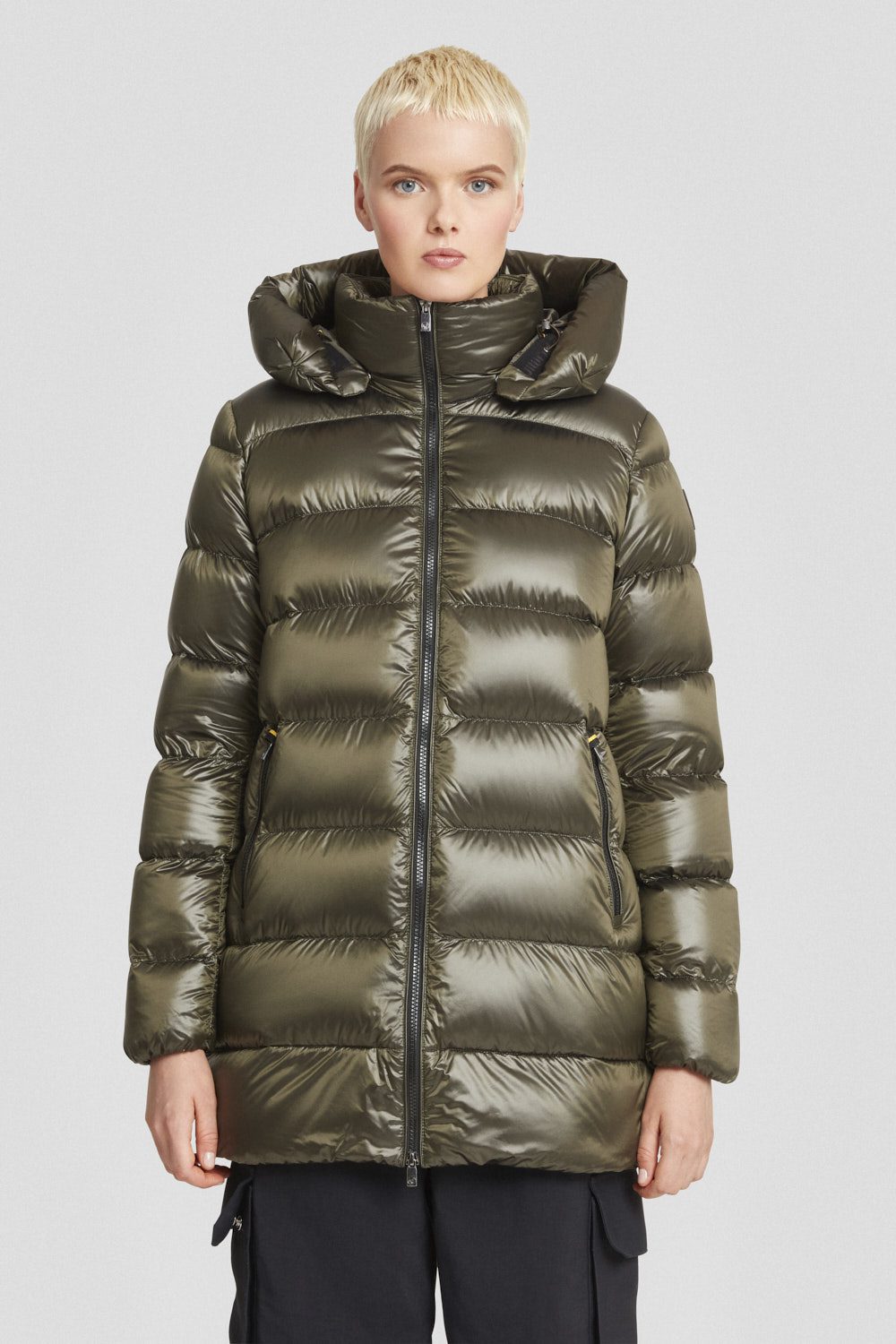 ciesse-piumini-daunenjacke-gr-n-mittellang-dwr-90-10 image 1