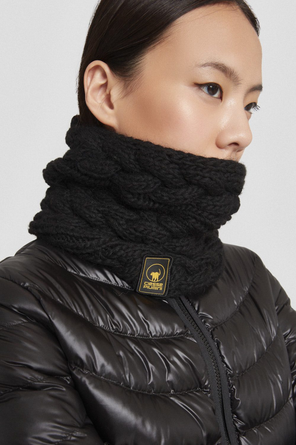ciesse-halsw-rmer-schwarz-strick-wolle-alpaka-loop image 5