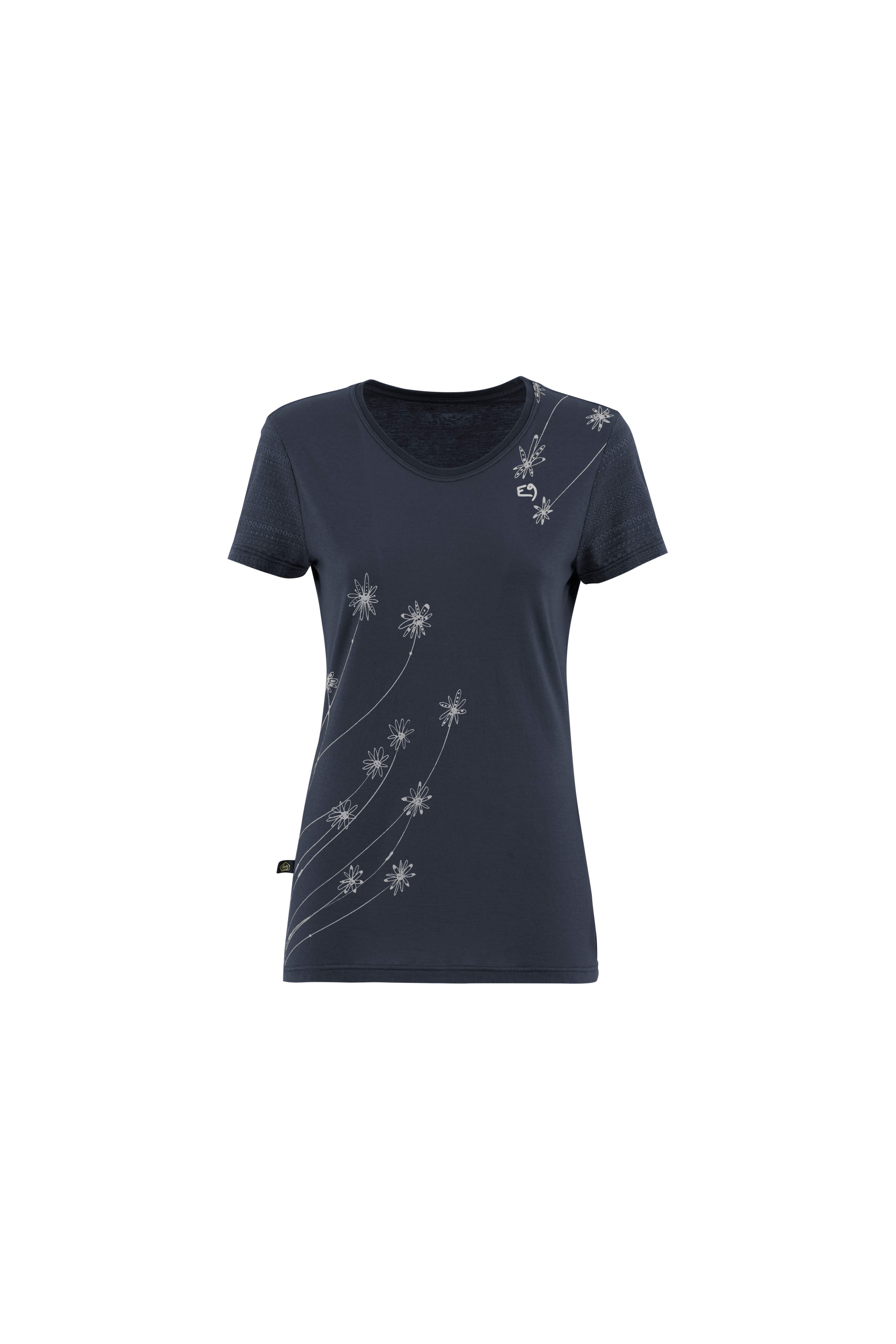 e9-dafne-t-shirt-ocean-blue-bio-baumwolle-slim image 8