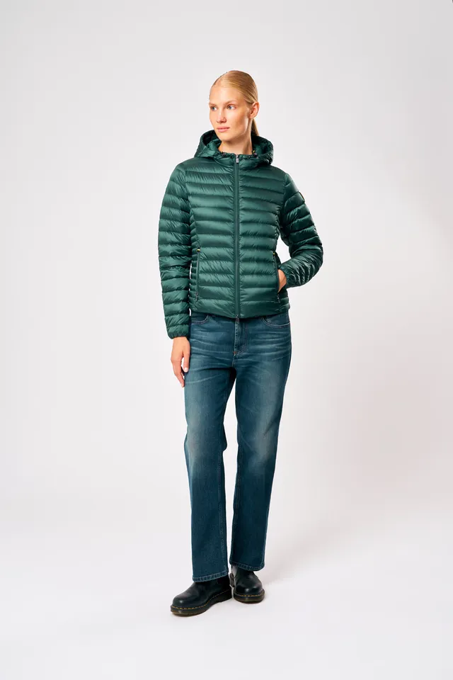 ciesse-aghata-2-0-damen-daunenjacke-gr-n-mit-kapuze image 1