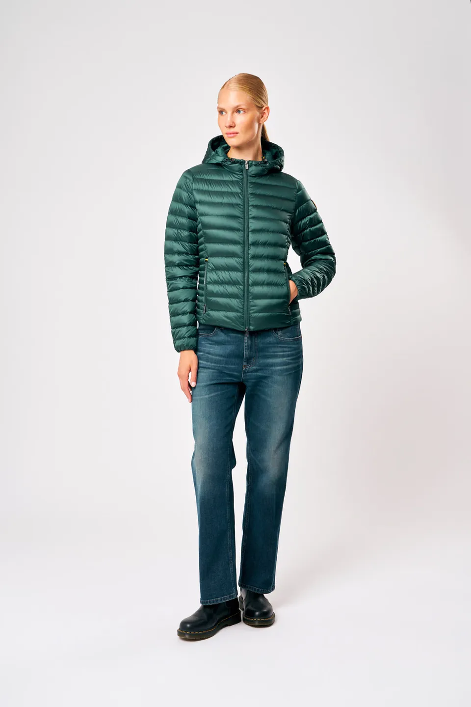 ciesse-aghata-2-0-damen-daunenjacke-gr-n-mit-kapuze image 1
