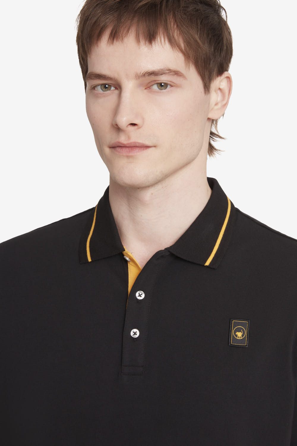 ciesse-saxon-4-0-polo-schwarz-herren-baumwolle image 3