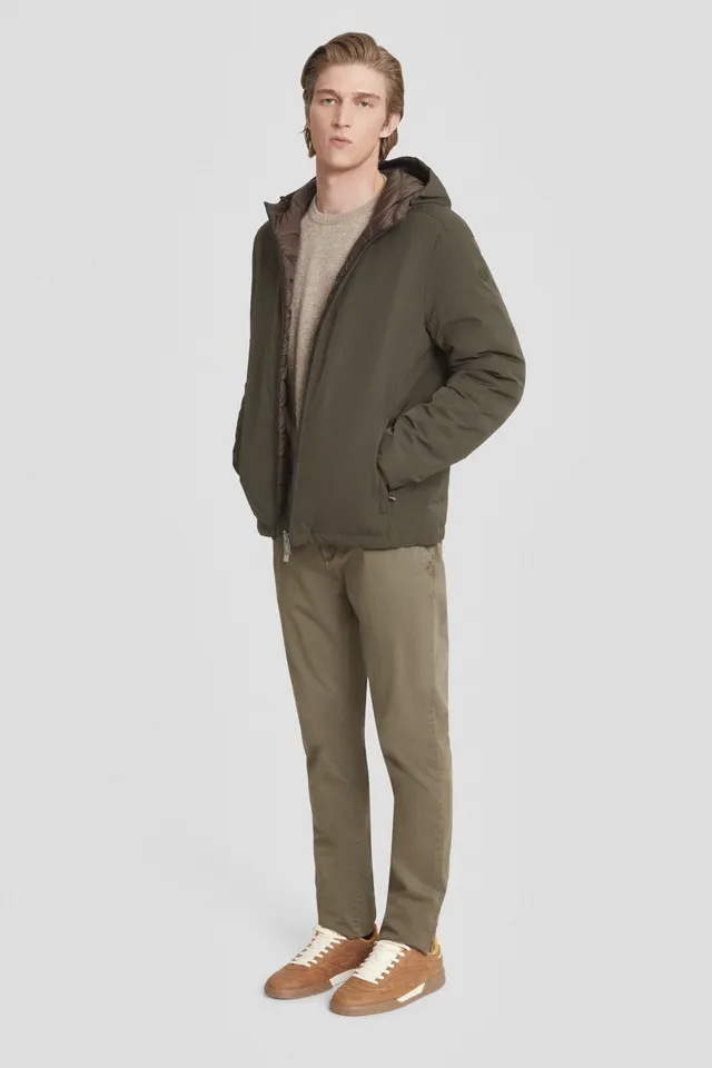 ciesse-piumini-daunenjacke-gr-n-kurz-reversibel-dwr image 1