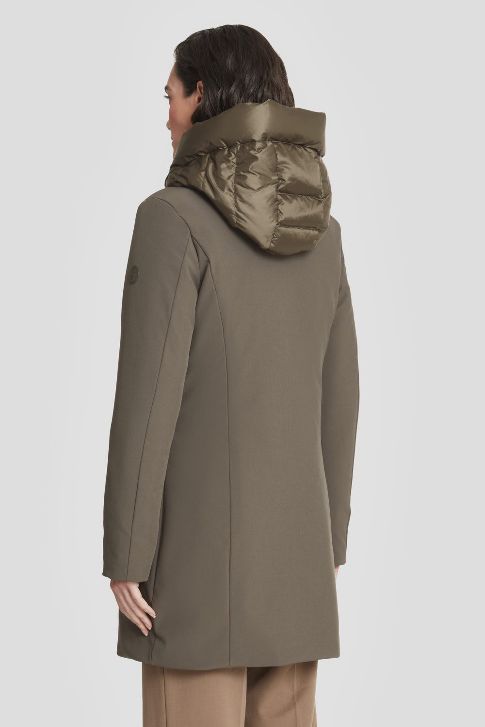 ciesse-outdoor-winterjacke-herren-oliv-softshell-daunen-lang image 4