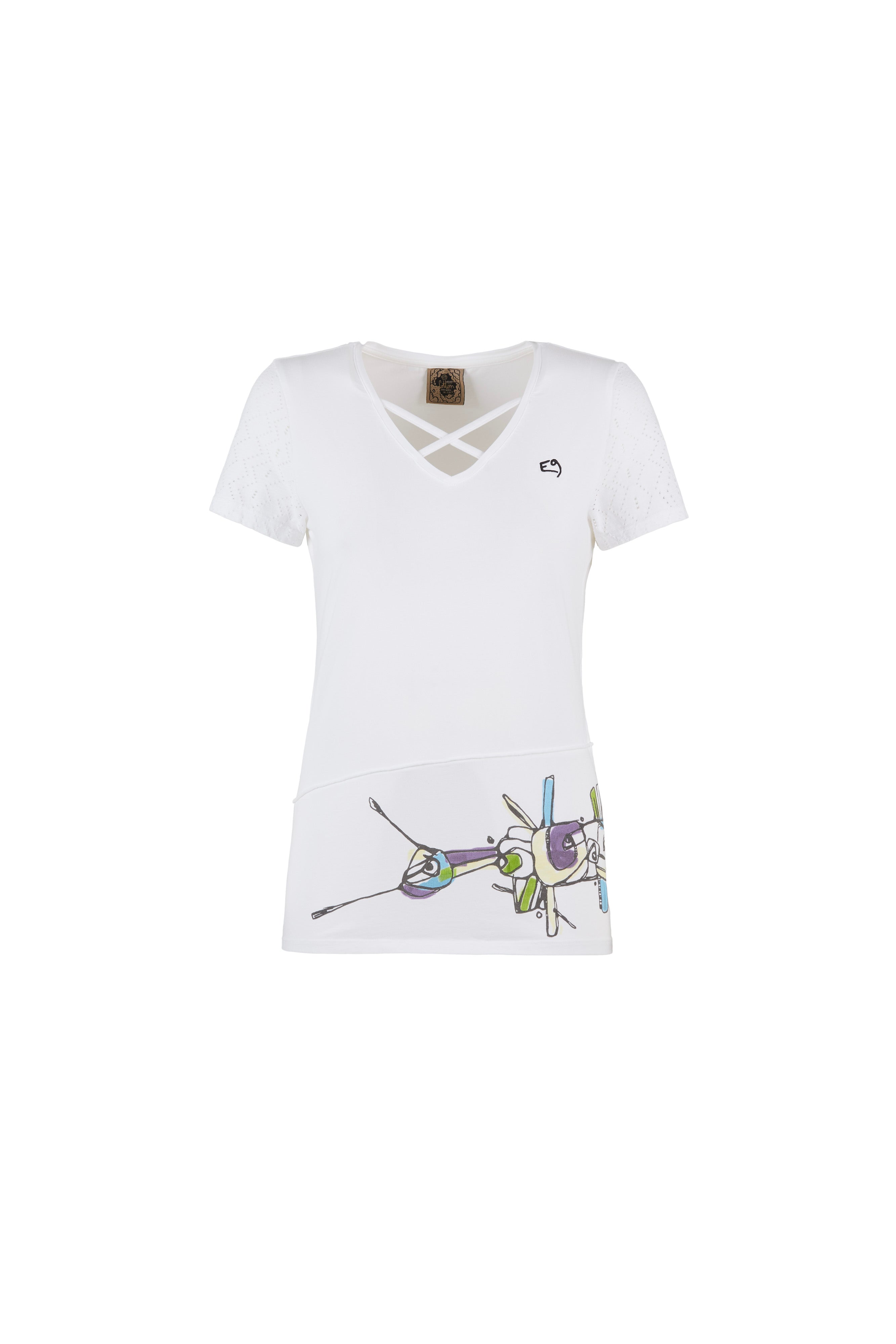 e9-isa-t-shirt-mimosa-bio-baumwolle-slim-fit image 8