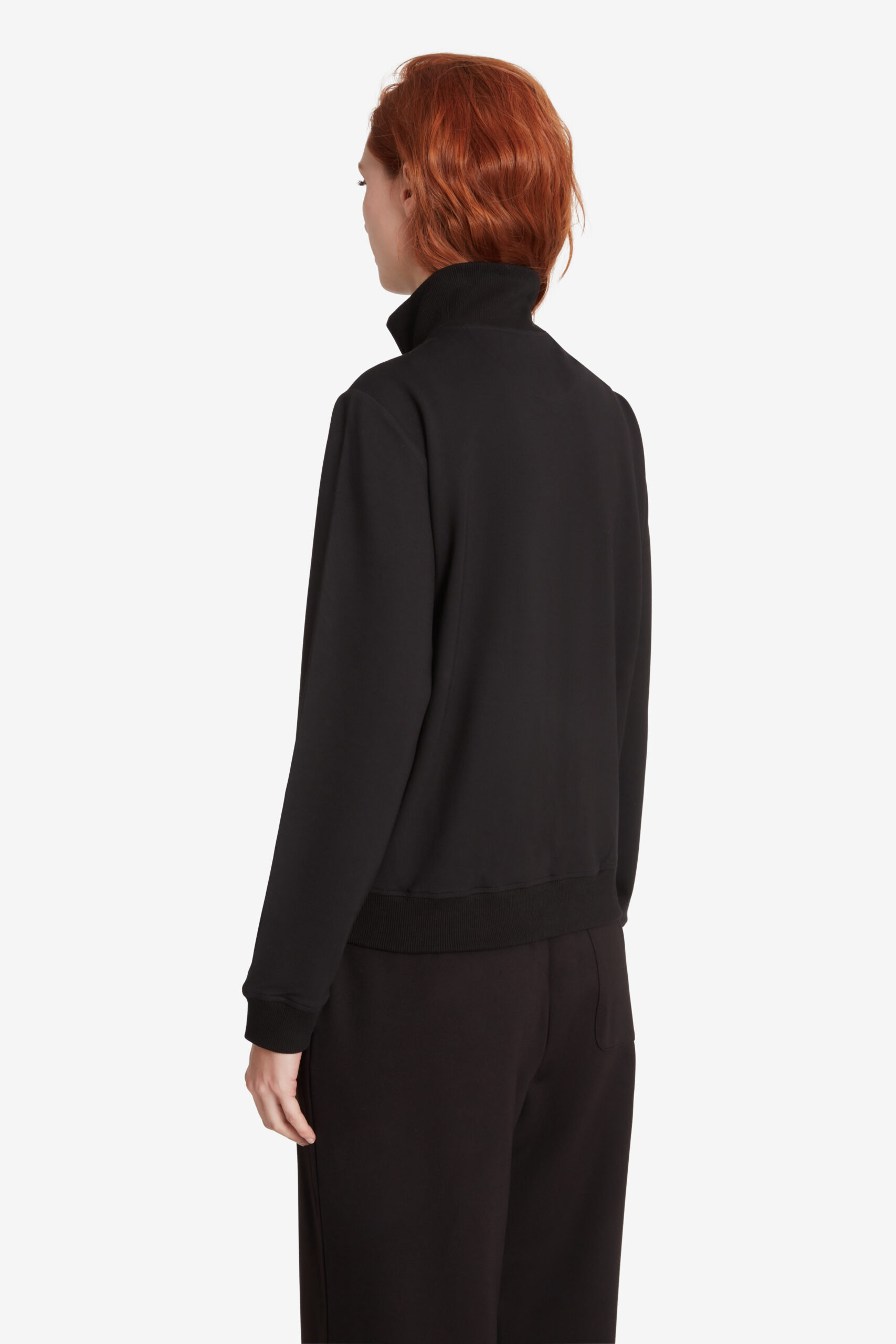 ciesse-outdoor-kabru-damen-sweatshirt-schwarz-stehkragen image 4