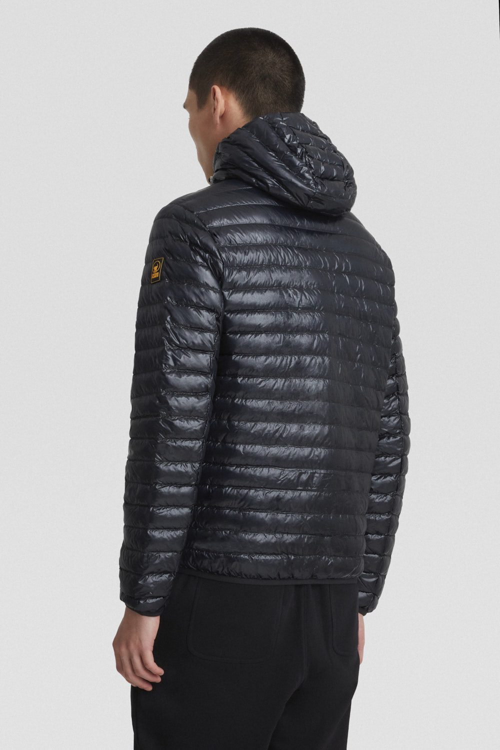 ciesse-outdoor-piumini-daunenjacke-schwarz-gl-nzend-kapuze-echt-daune image 6