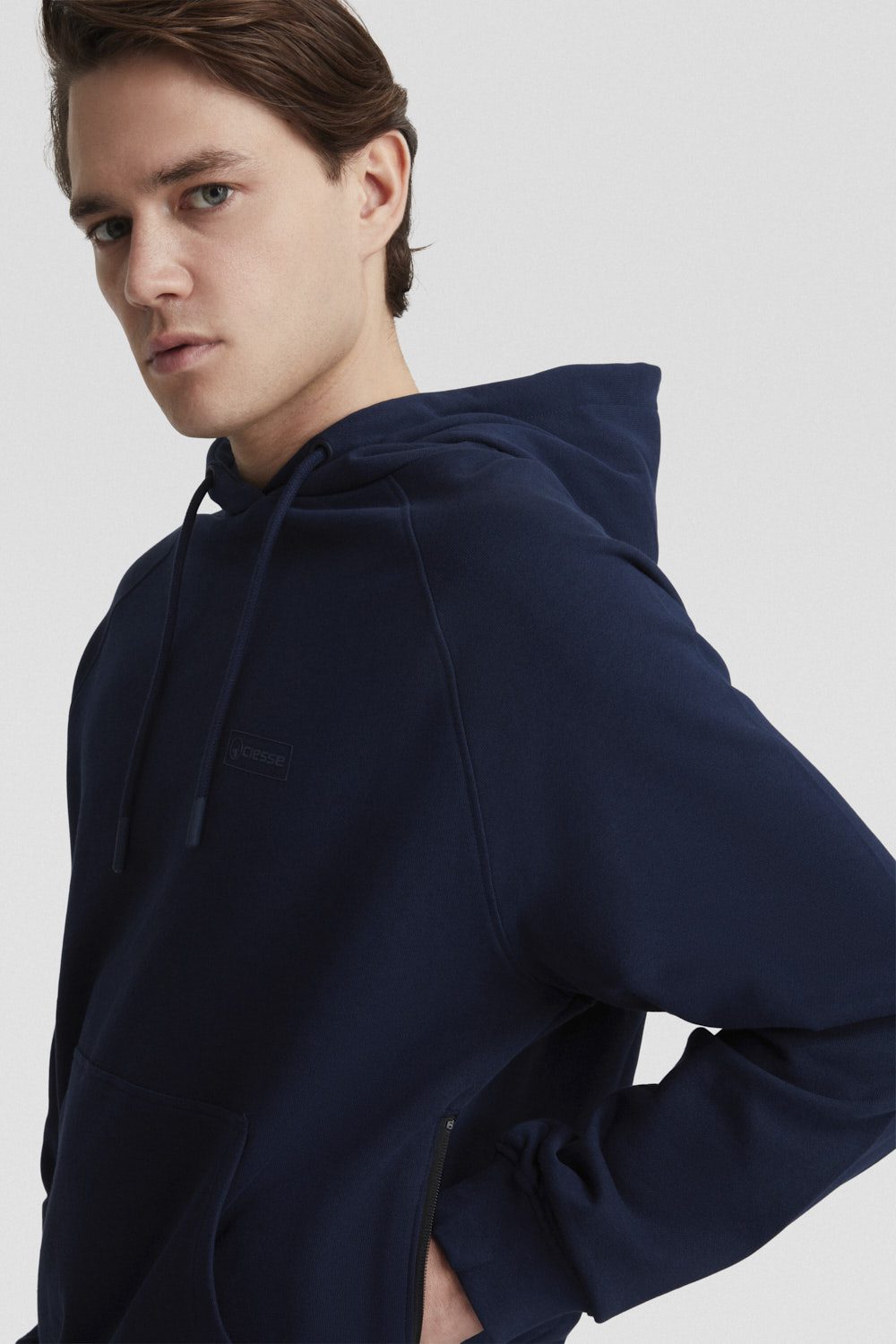 ciesse-felpe-hoodie-blau-mit-kapuze-100-baumwolle image 3