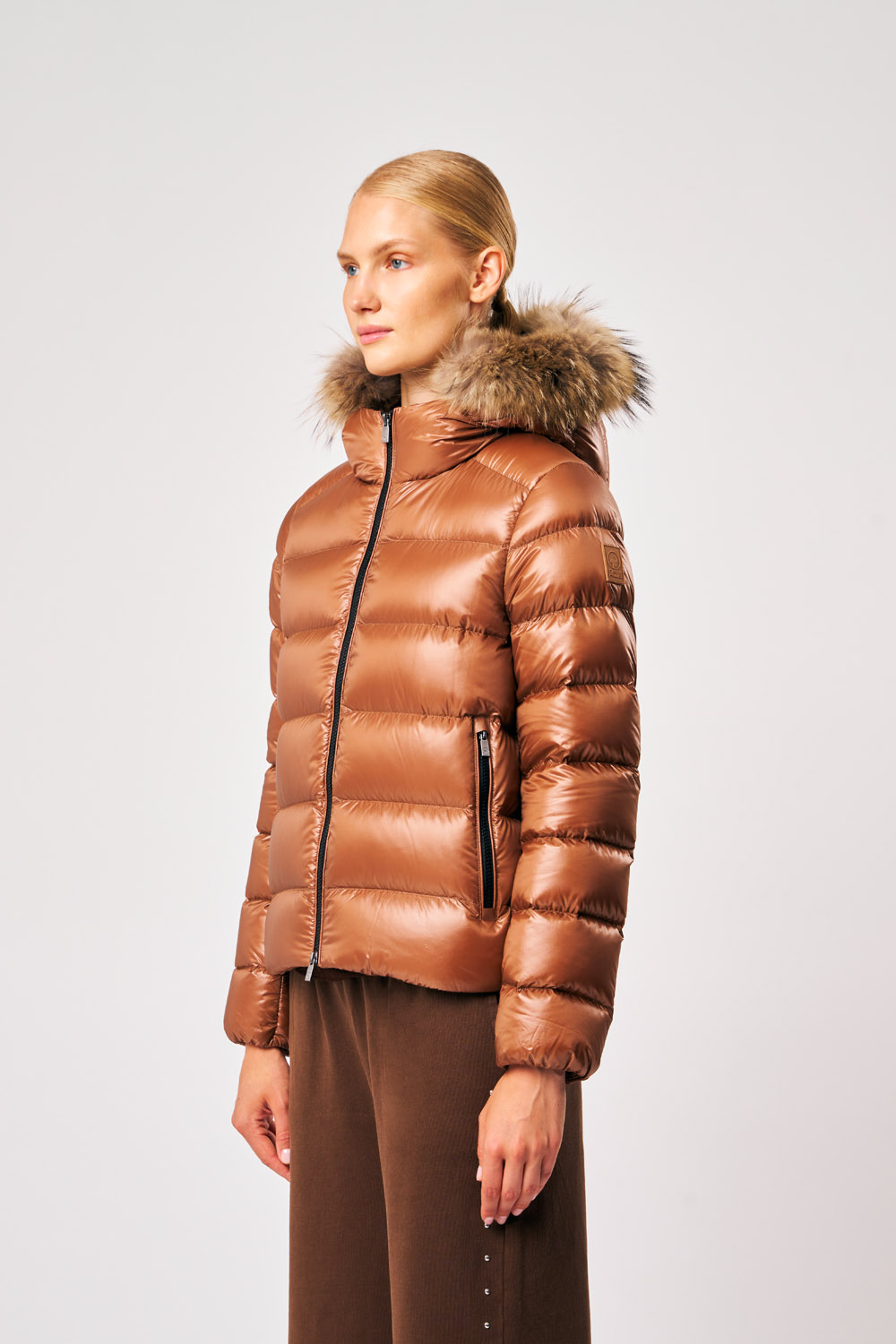 ciesse-outdoor-lia-real-fur-daunenjacke-hellbraun-damen-echtpelz image 1