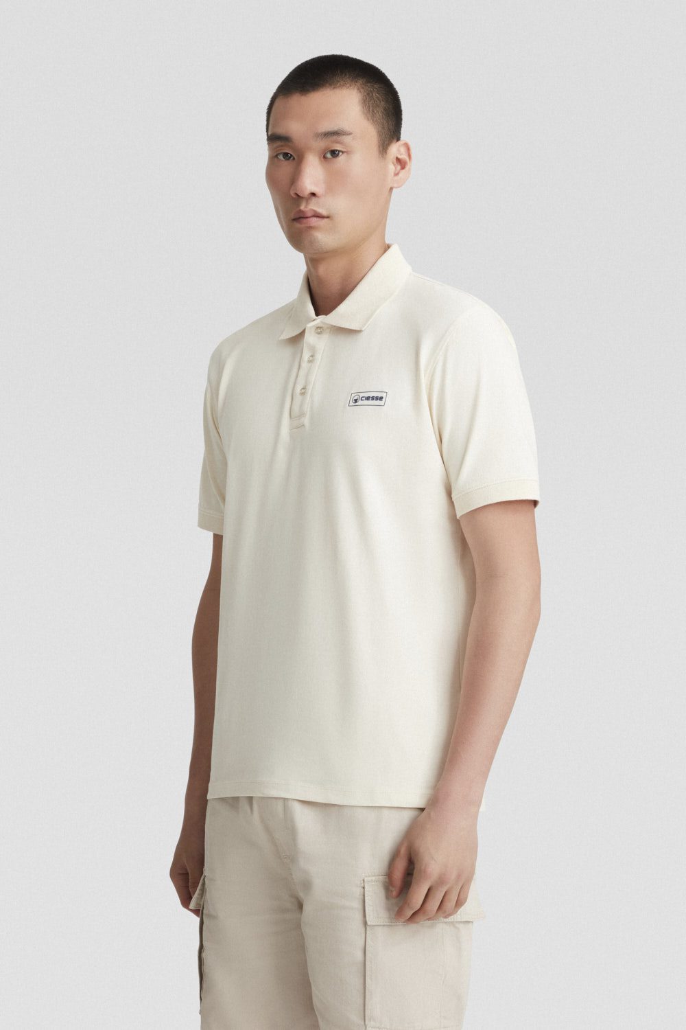 ciesse-t-shirt-e-polo-polo-beige-stretch-baumwolle-regular image 2